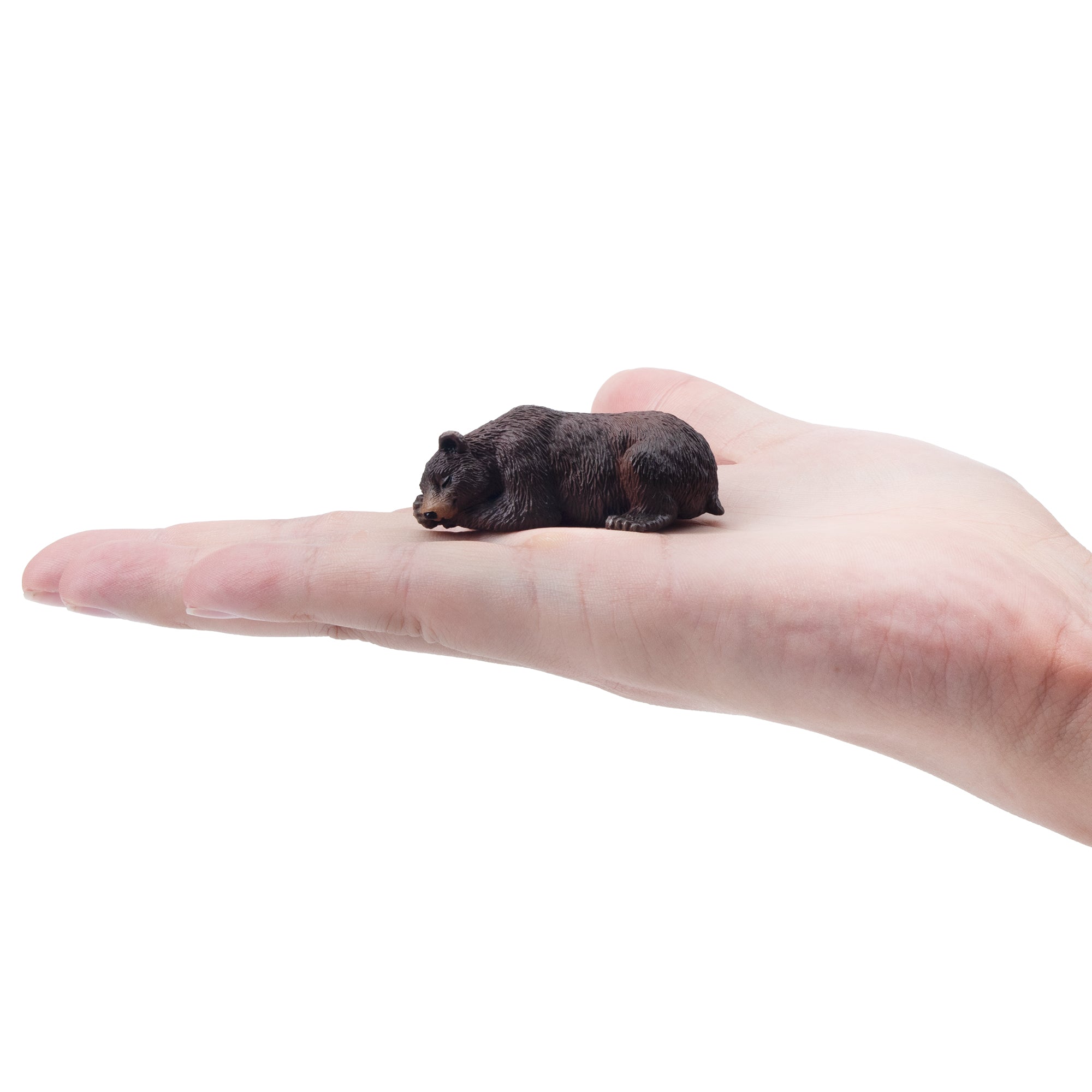 Toymany Mini Brown Bear Figurine Toy-on hand