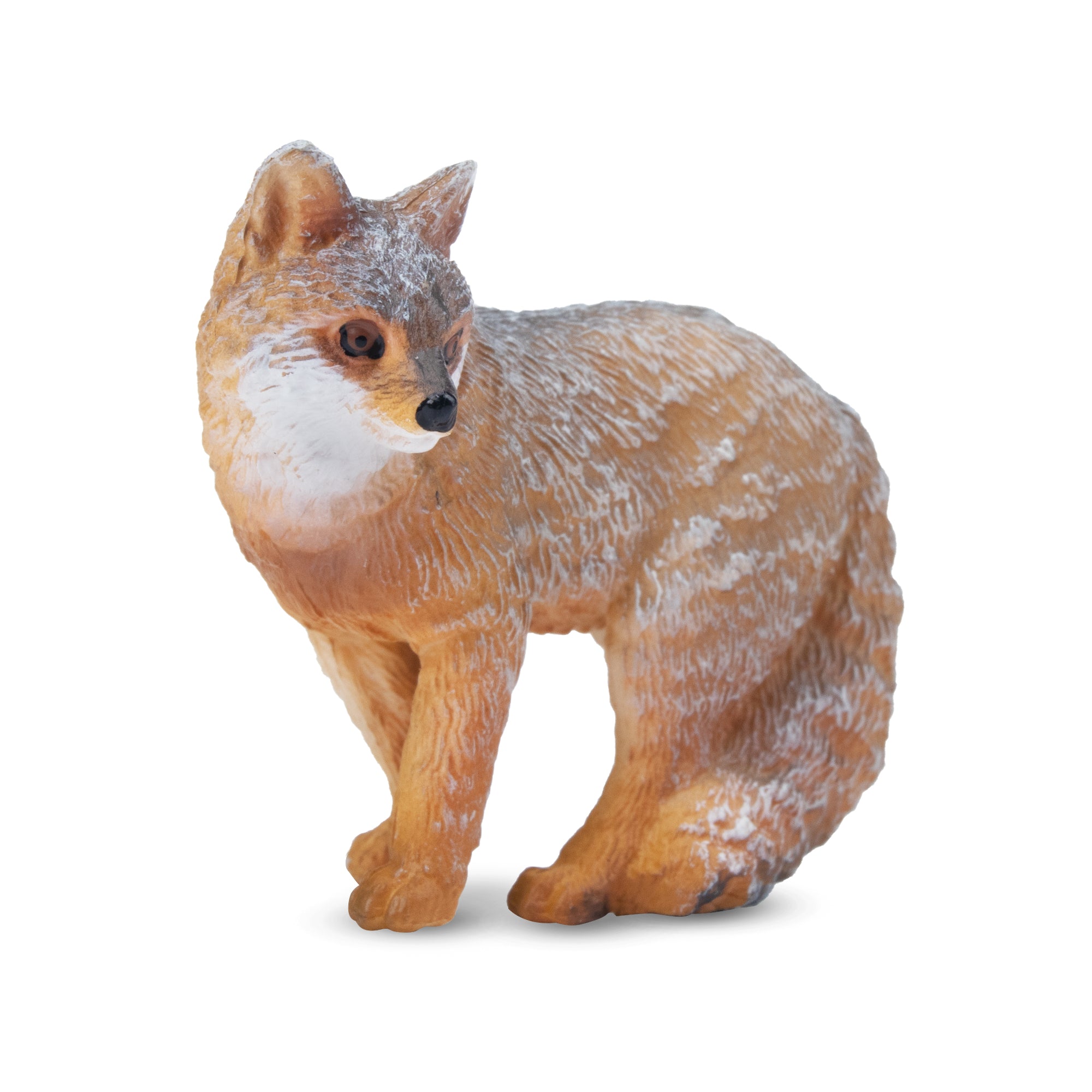 Toymany Mini Grey Fox Figurine Toy-2