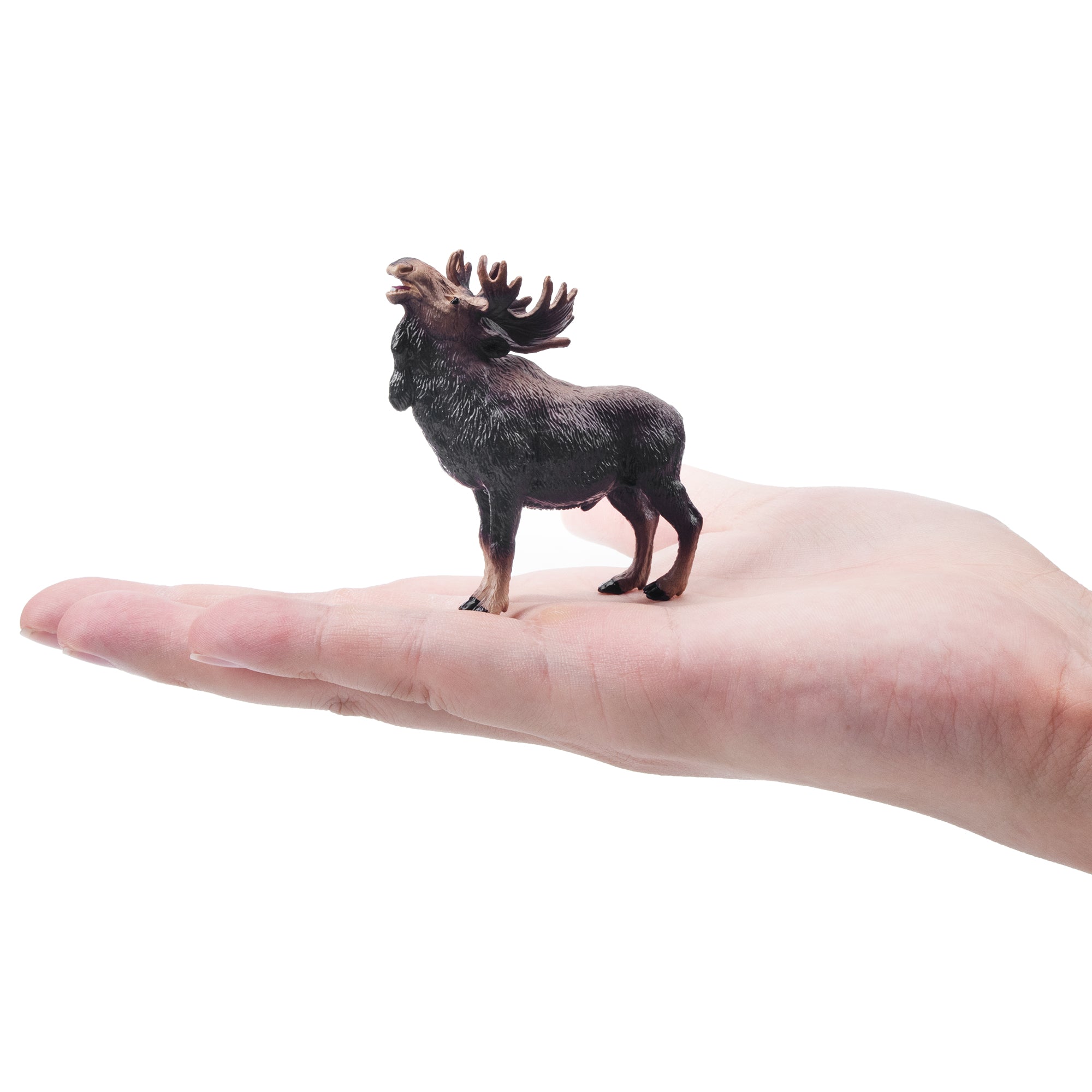 Toymany Mini Moose Figurine Toy-on hand