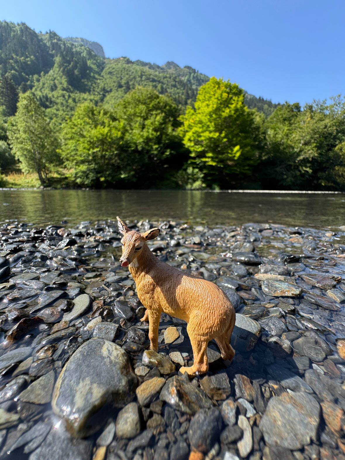 Toymany Mini White-tailed Deer Figurine Toy - Small Size