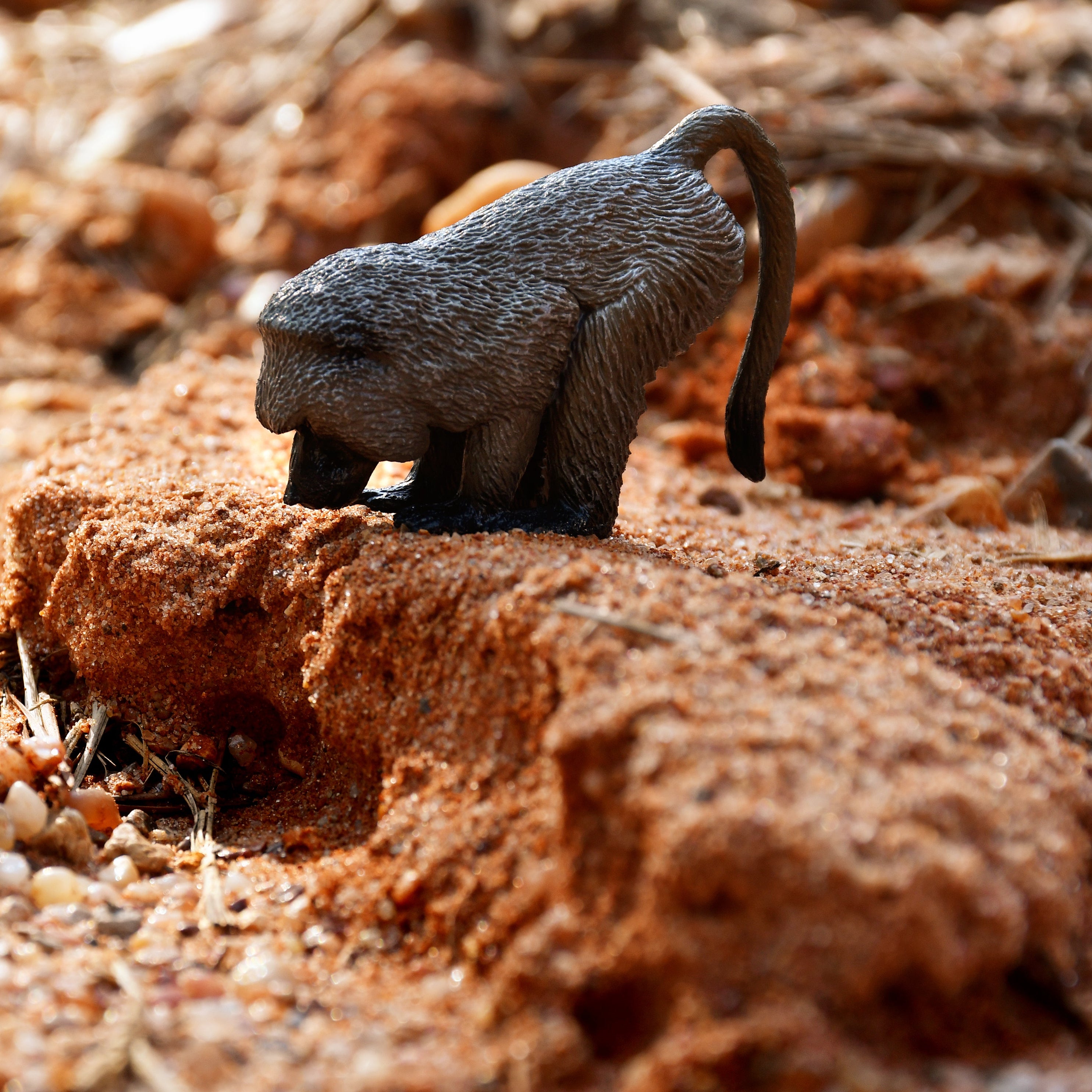 Toymany Olive Baboon Figurine Toy