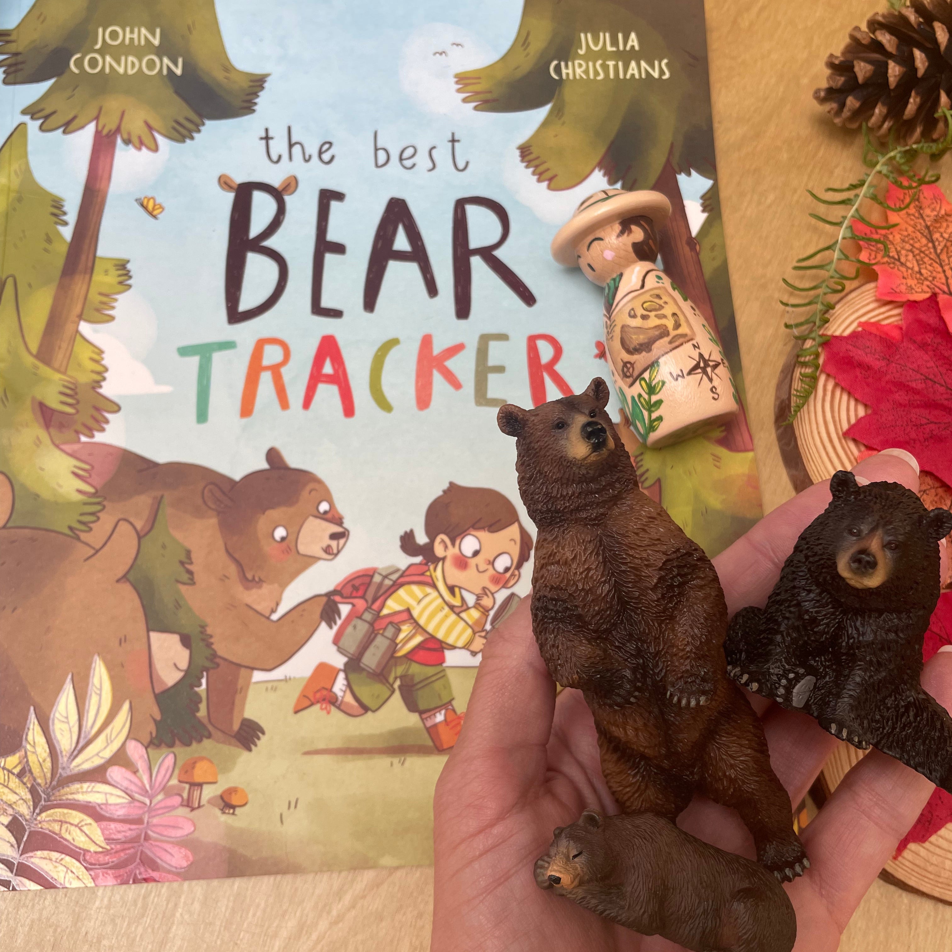 Toymany Standing Brown Bear Figurine Toy