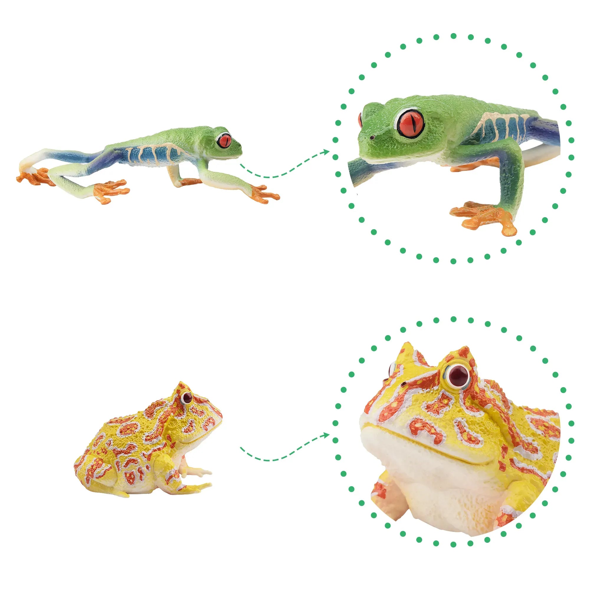 12-Piece Frog Figurines Playset-detail