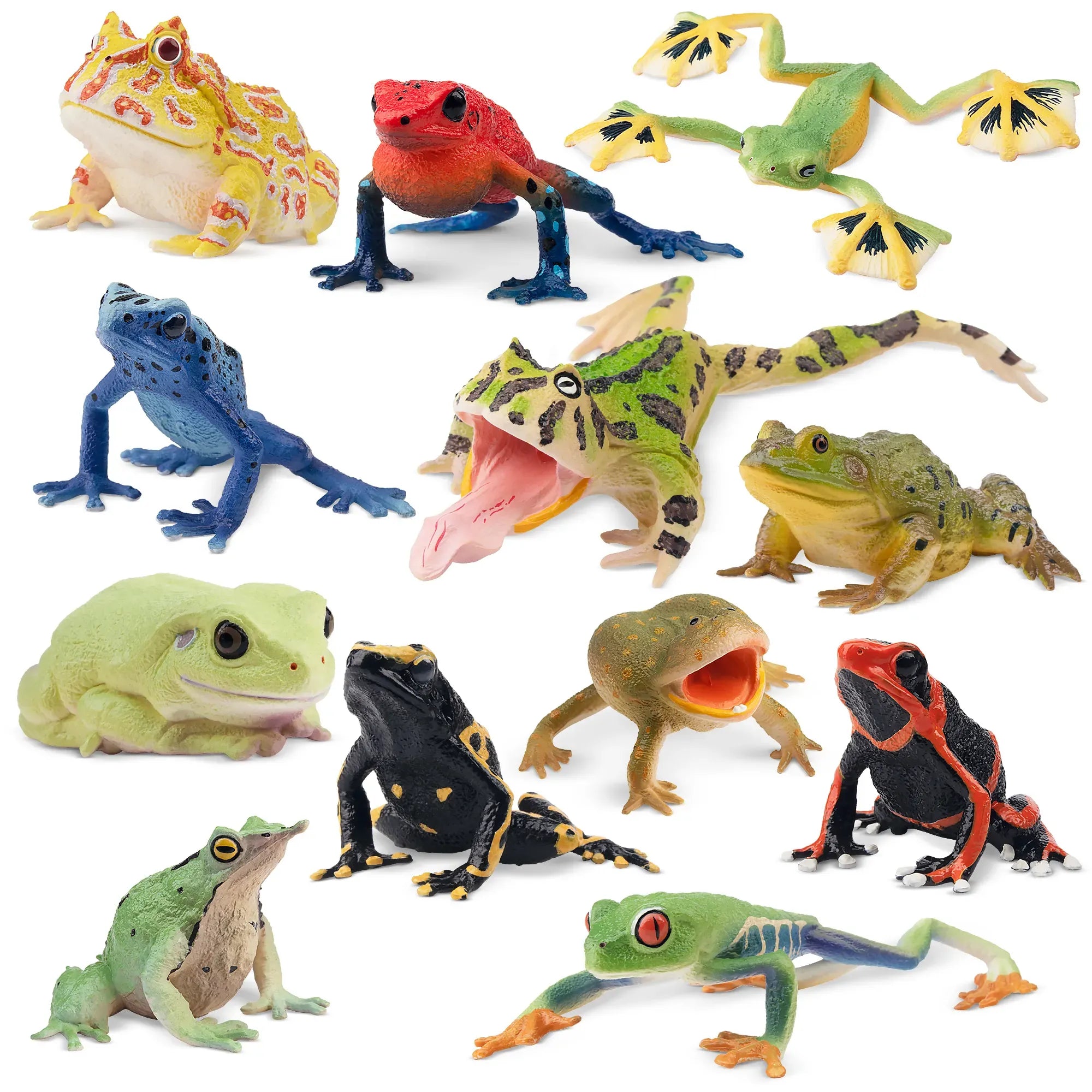 12-Piece Frog Figurines Playset