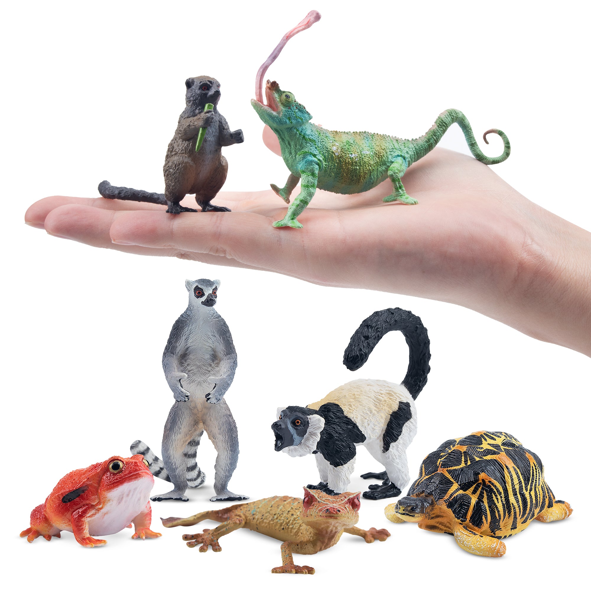12-teiliges Madagaskar-Tierfiguren-Spielset