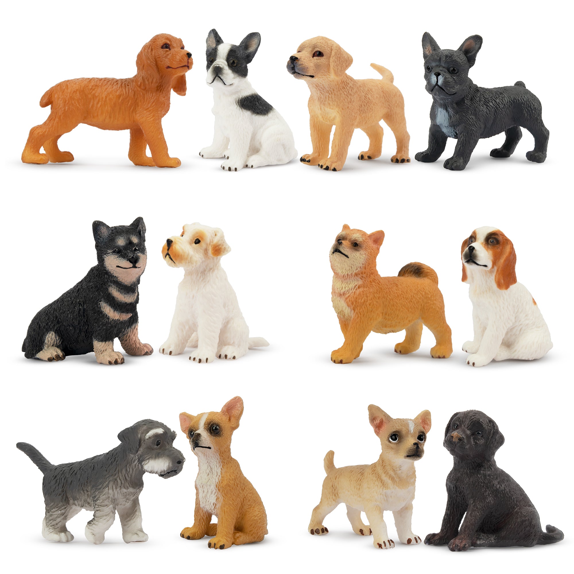 12-Piece Mini Dog Animal Figurines Playset-2-2