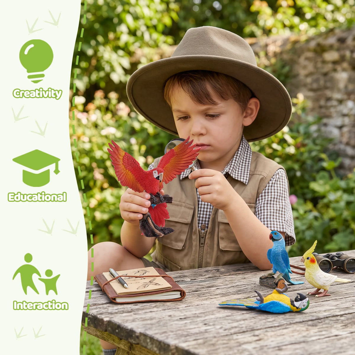 12-Piece Parrot Figurines Playset-3