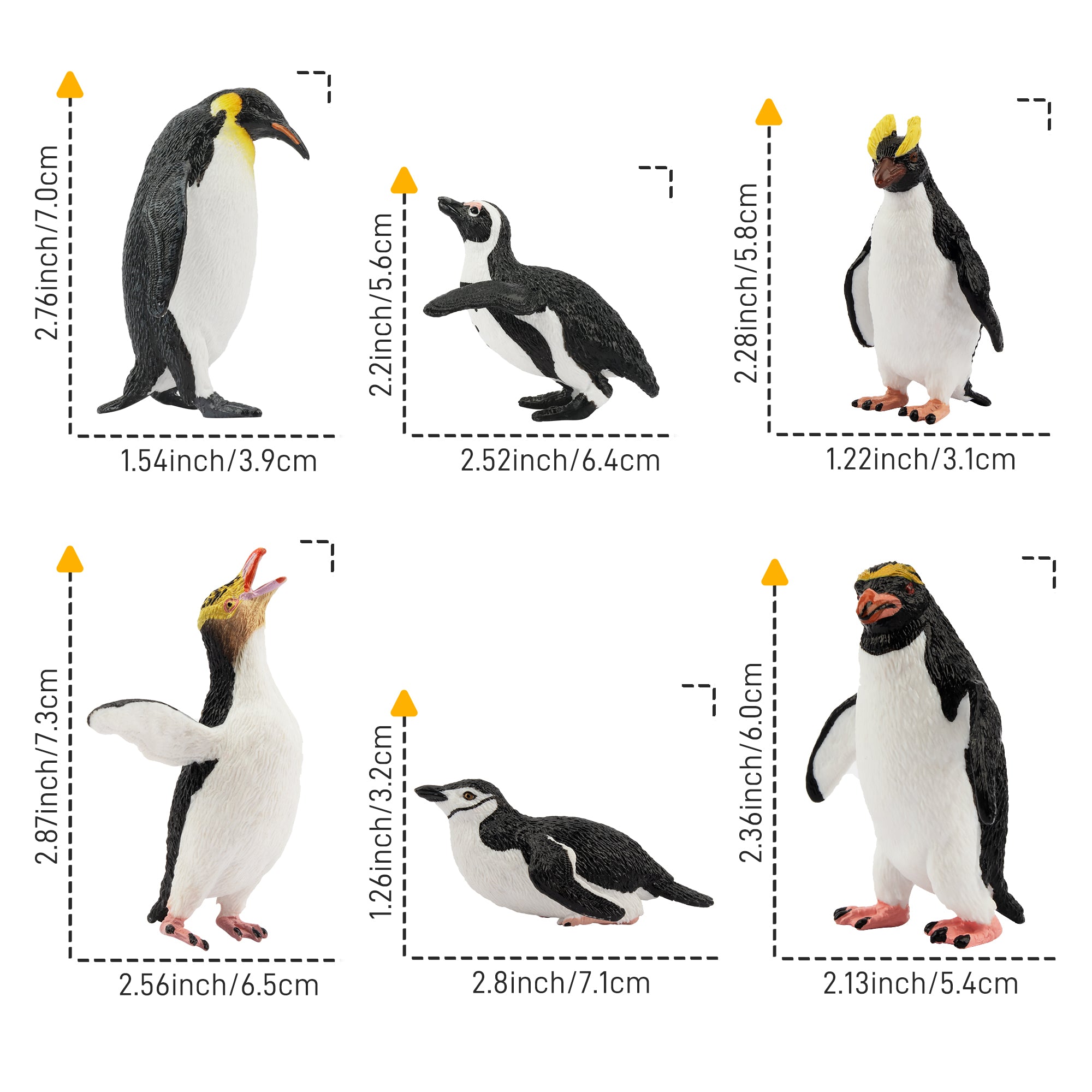 12-Piece Penguin Animal Figurines Playset-size 2