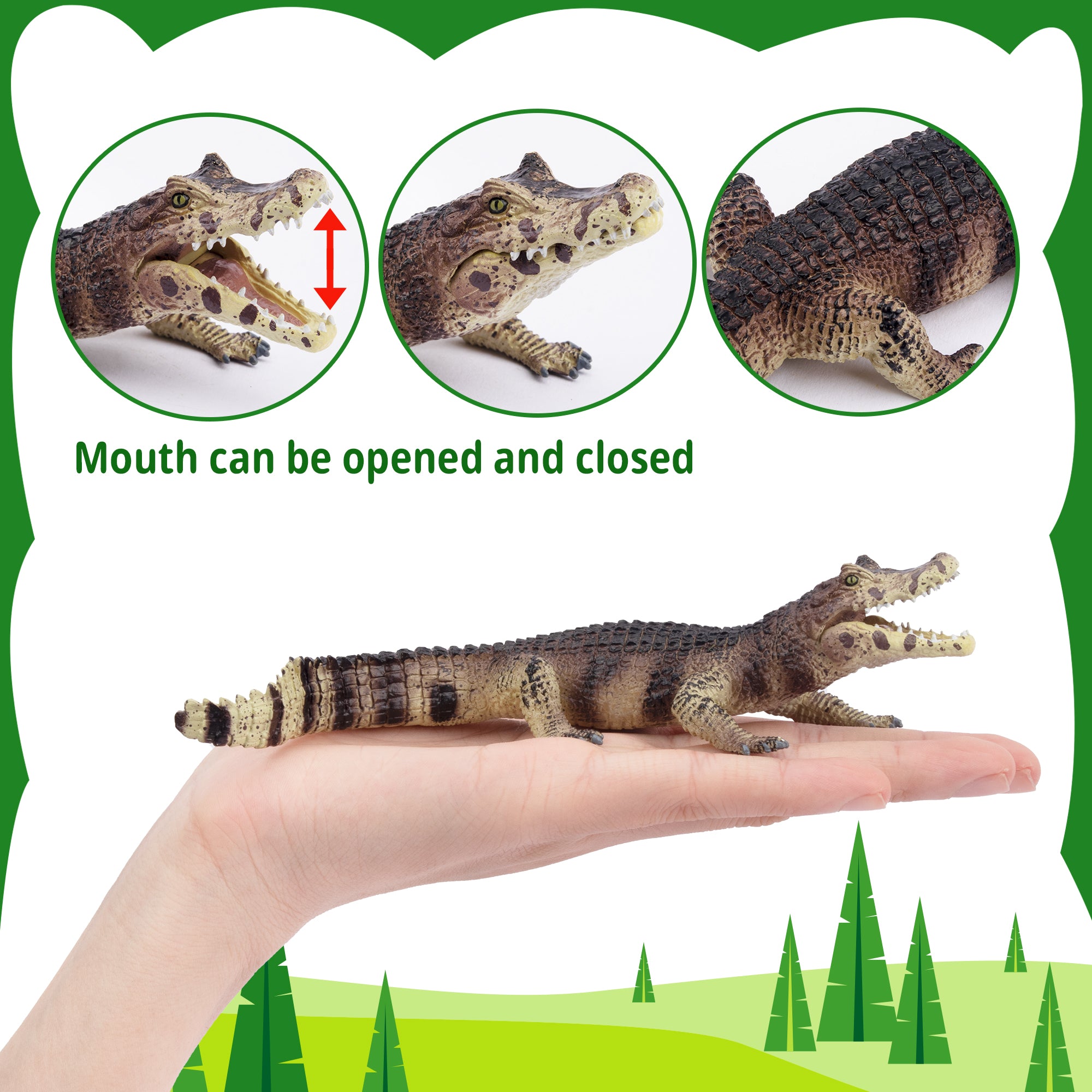 12-Piece Reptile Animal Variety Figurines Playset-detail