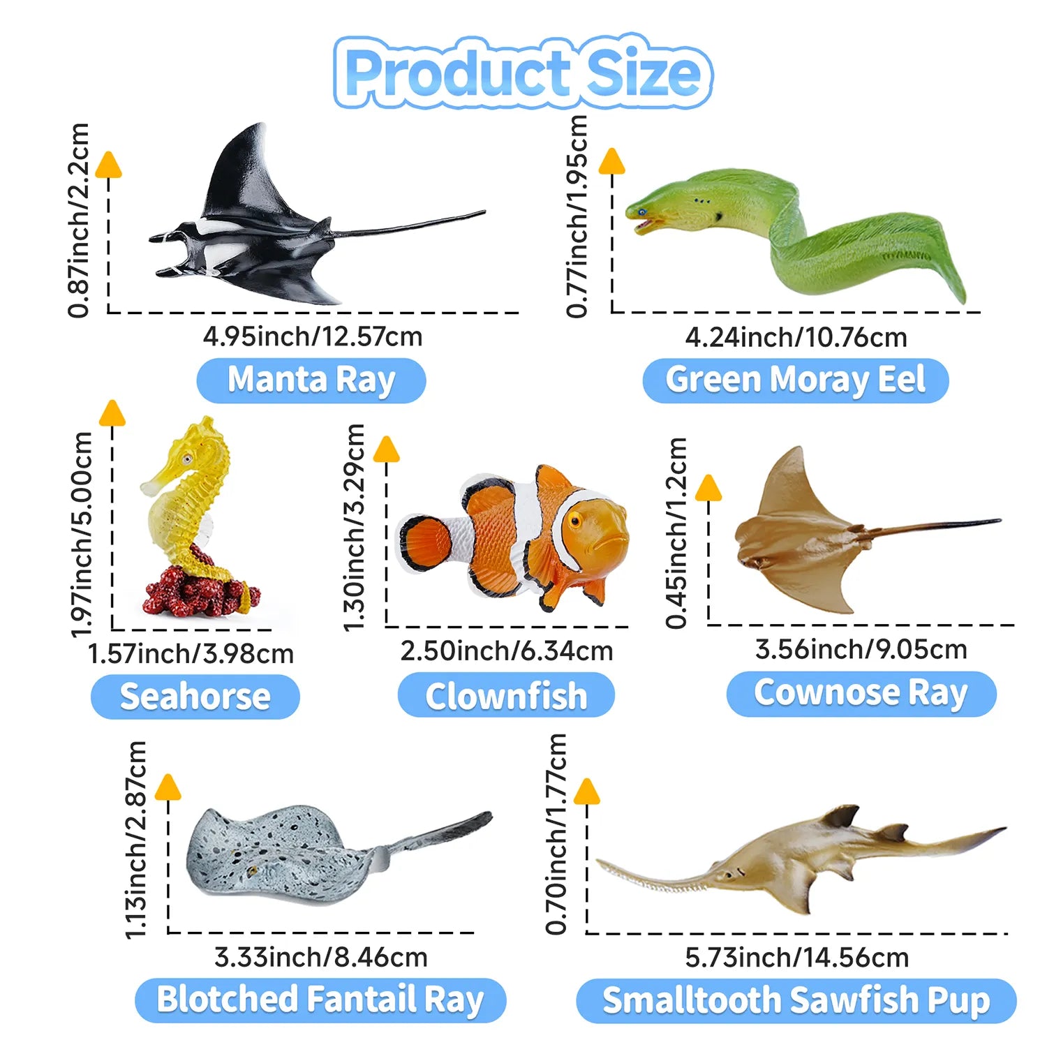 مجموعة لعب مكونة من 16 مجسّمًا لحيوانات بحرية