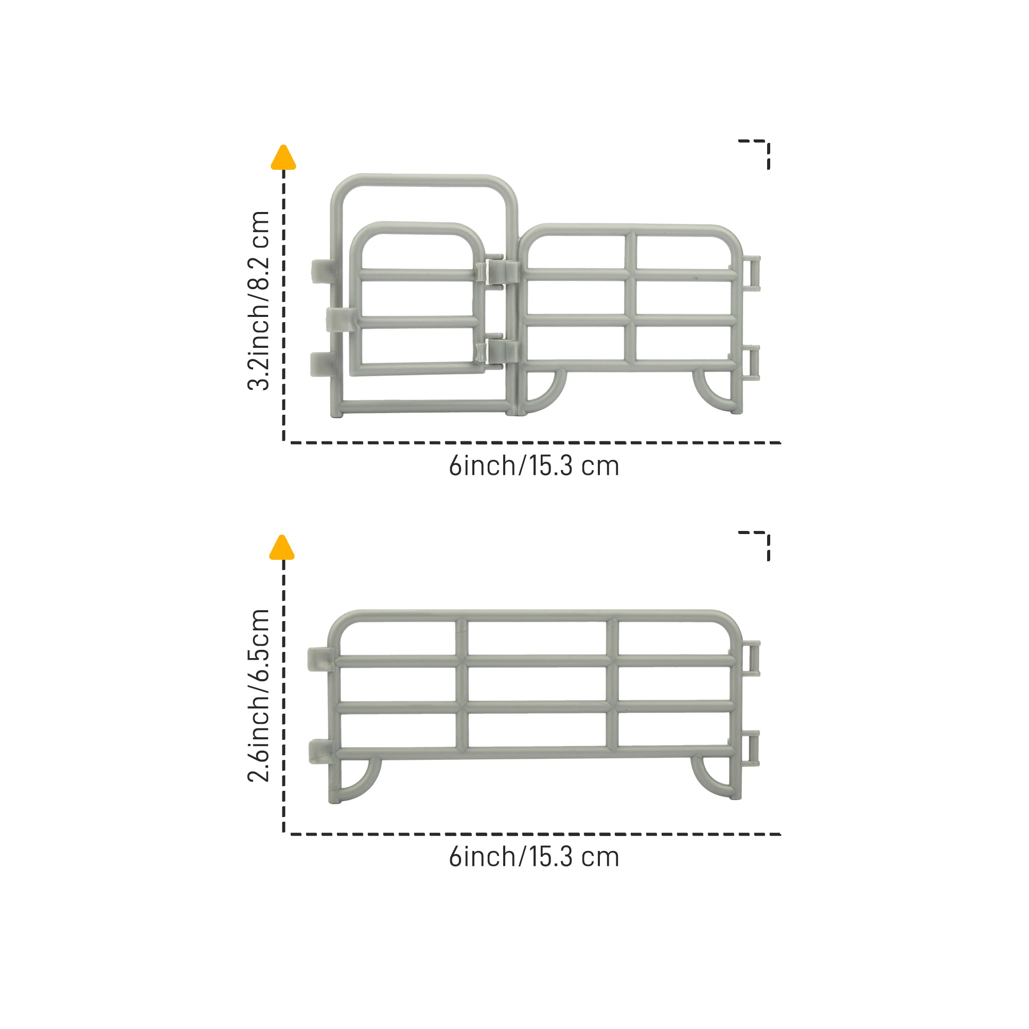 20-Piece Corral Fencing Panel Playset-size