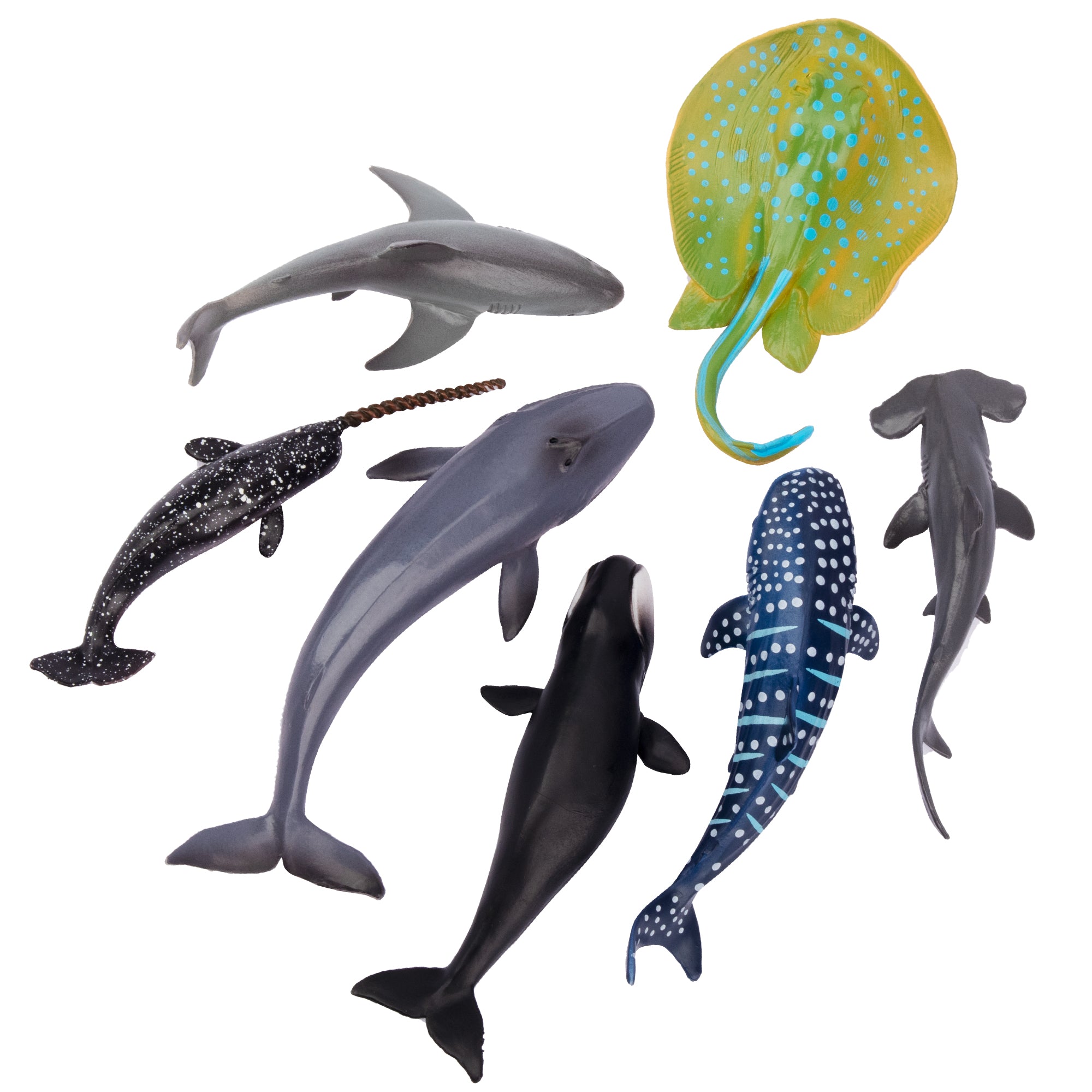 24-Piece Mini Ocean Animal Variety Figurines Playset-2