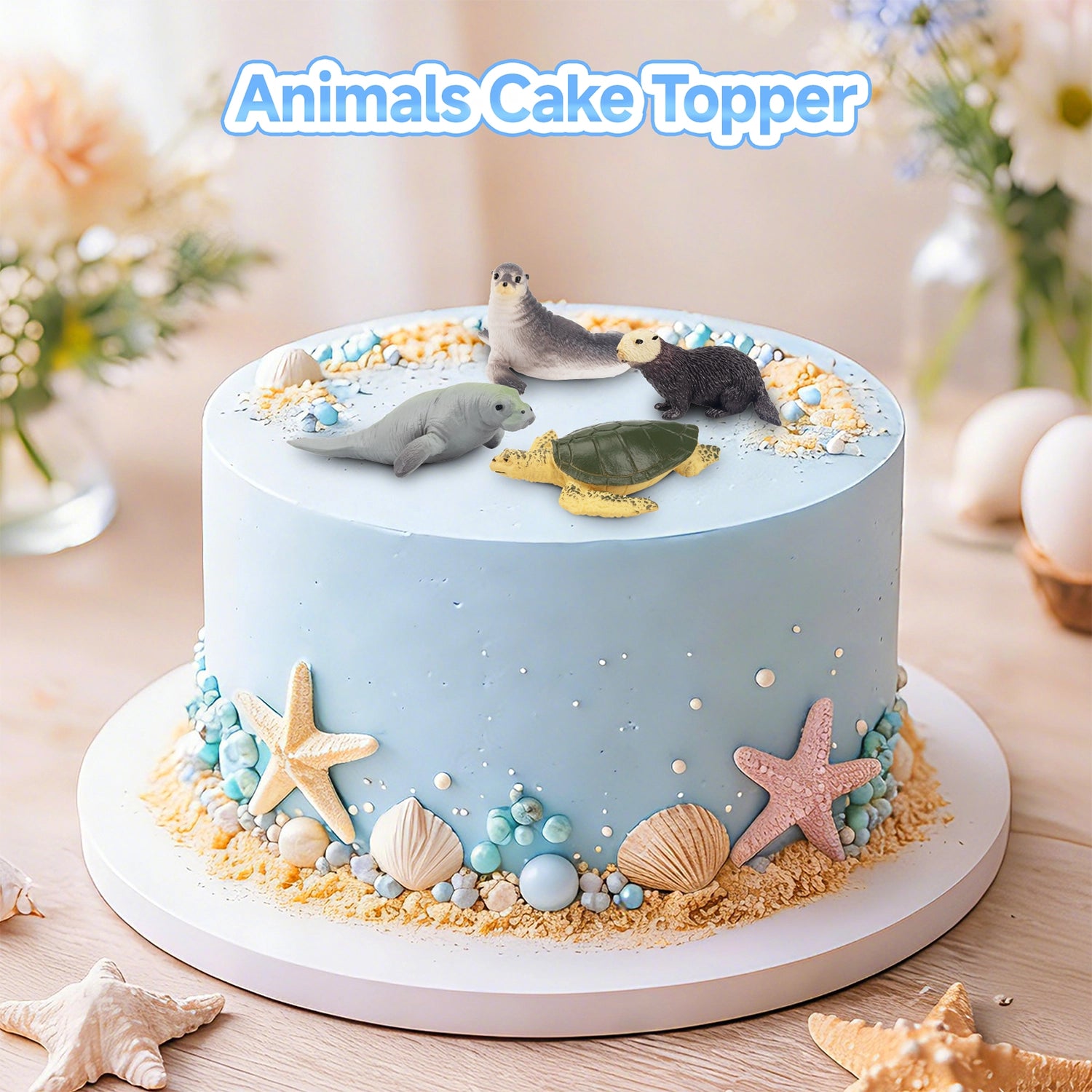 Juego de 24 piezas de mini figuras de animales del océano