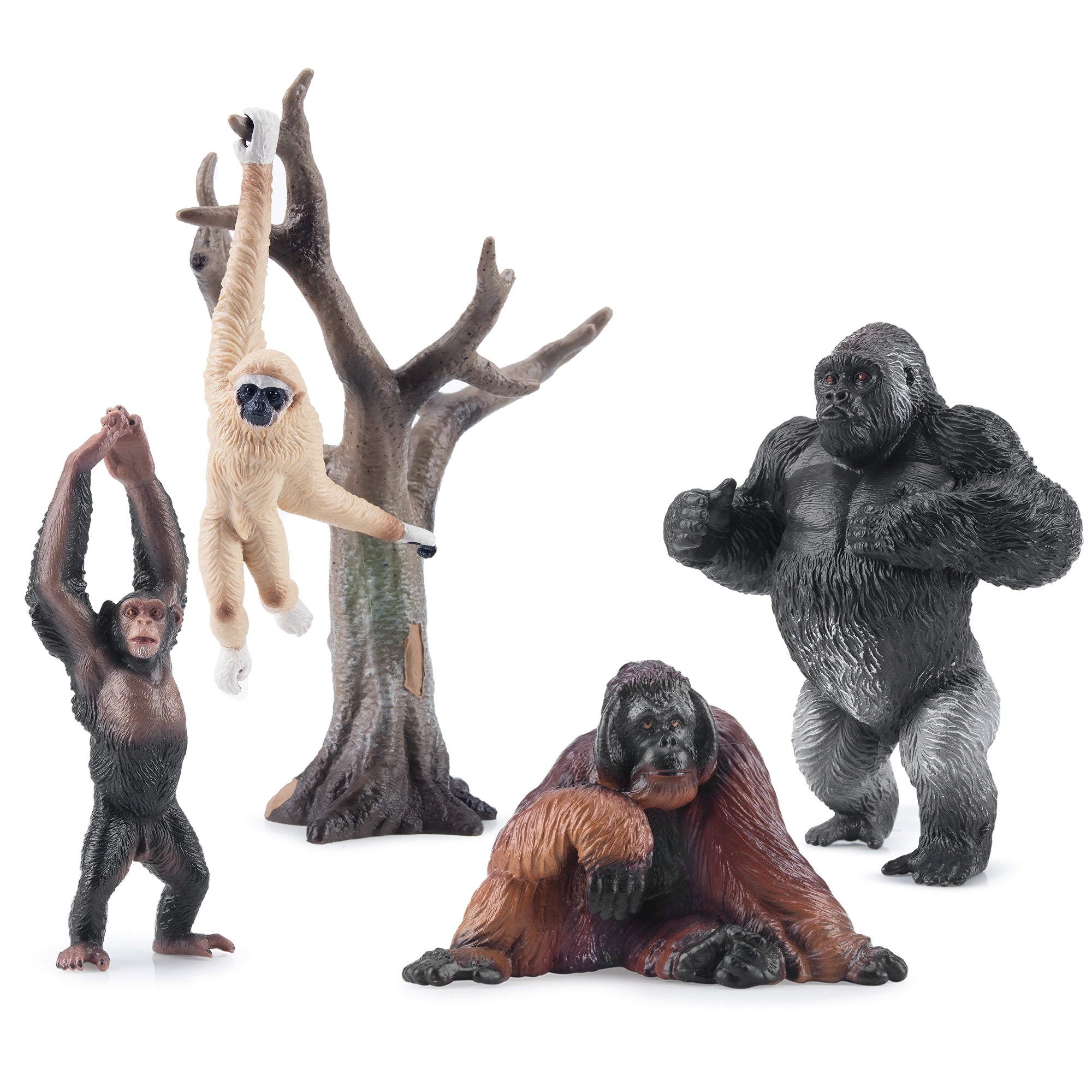 5-Piece Ape Animal Figurine Playset