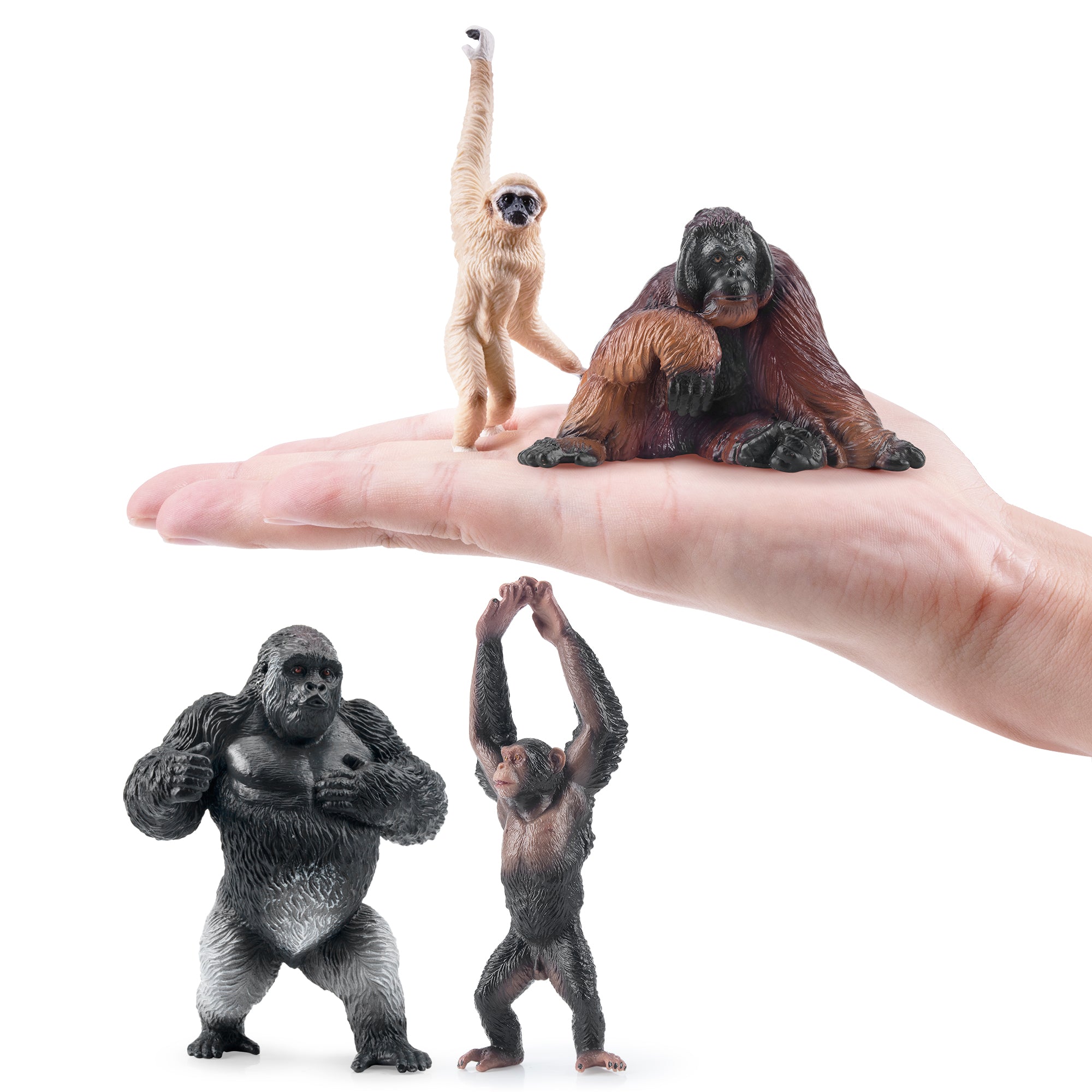 5-Piece Ape Animal Figurine Playset