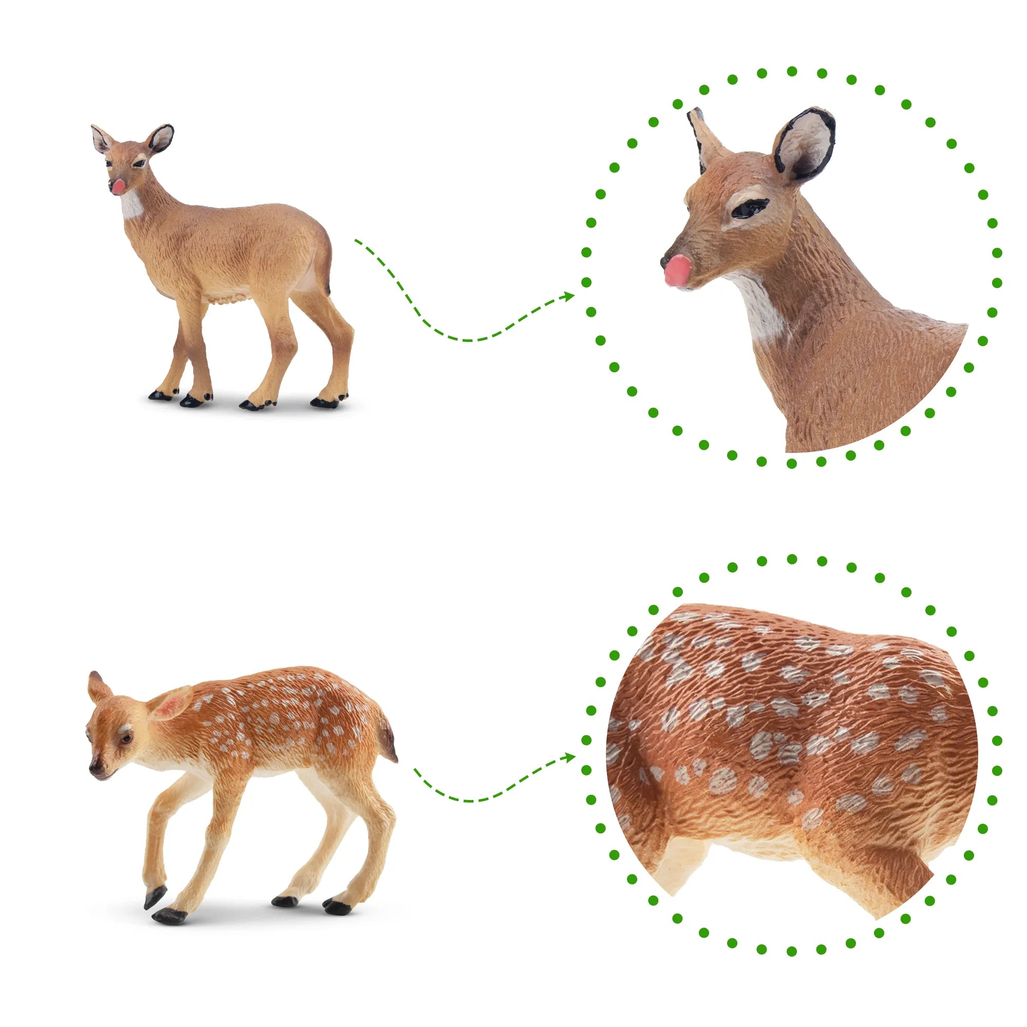 5-Piece Deer Family Figurines Set-detail 2