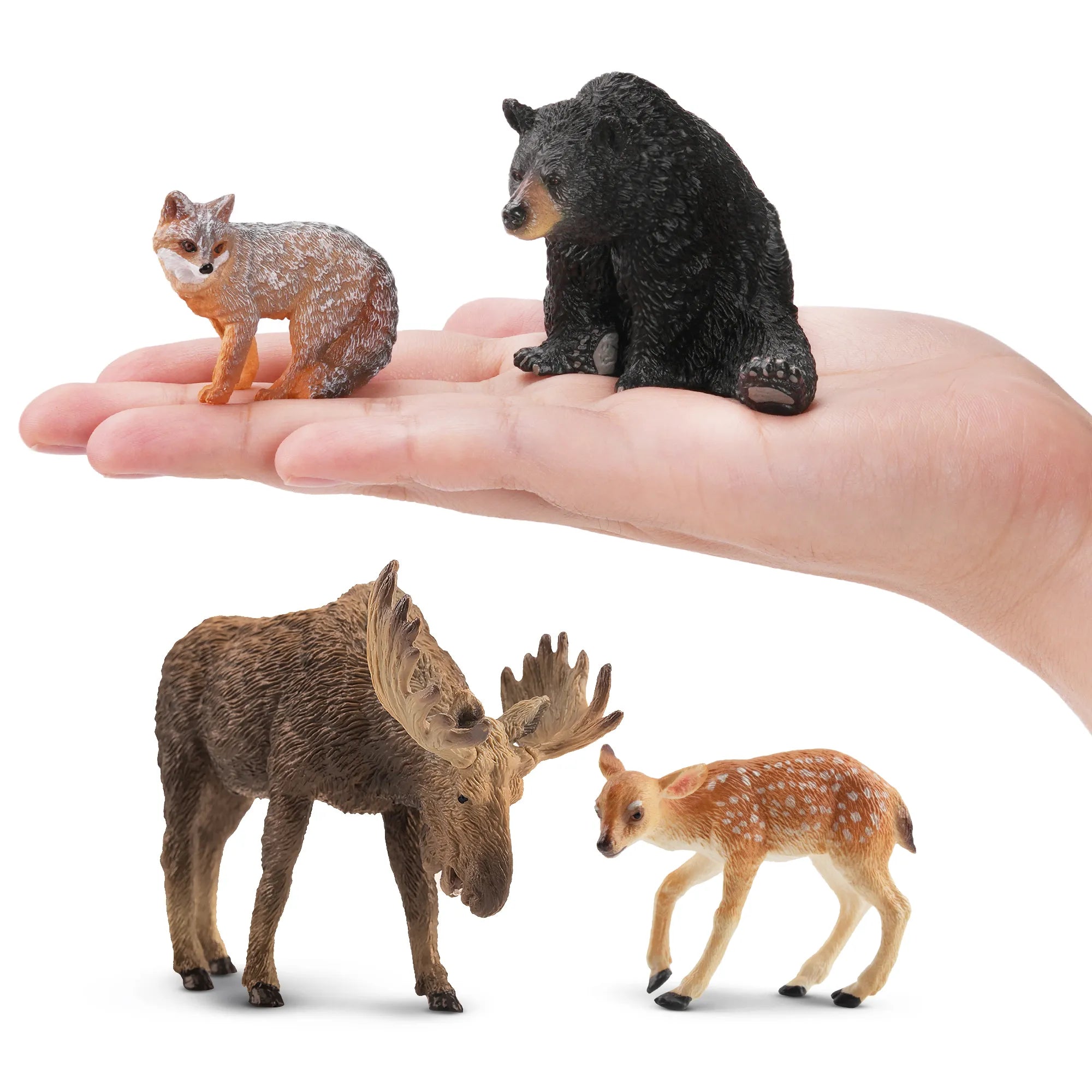 5-Piece North American Woodland Figurines Bundle-on hand