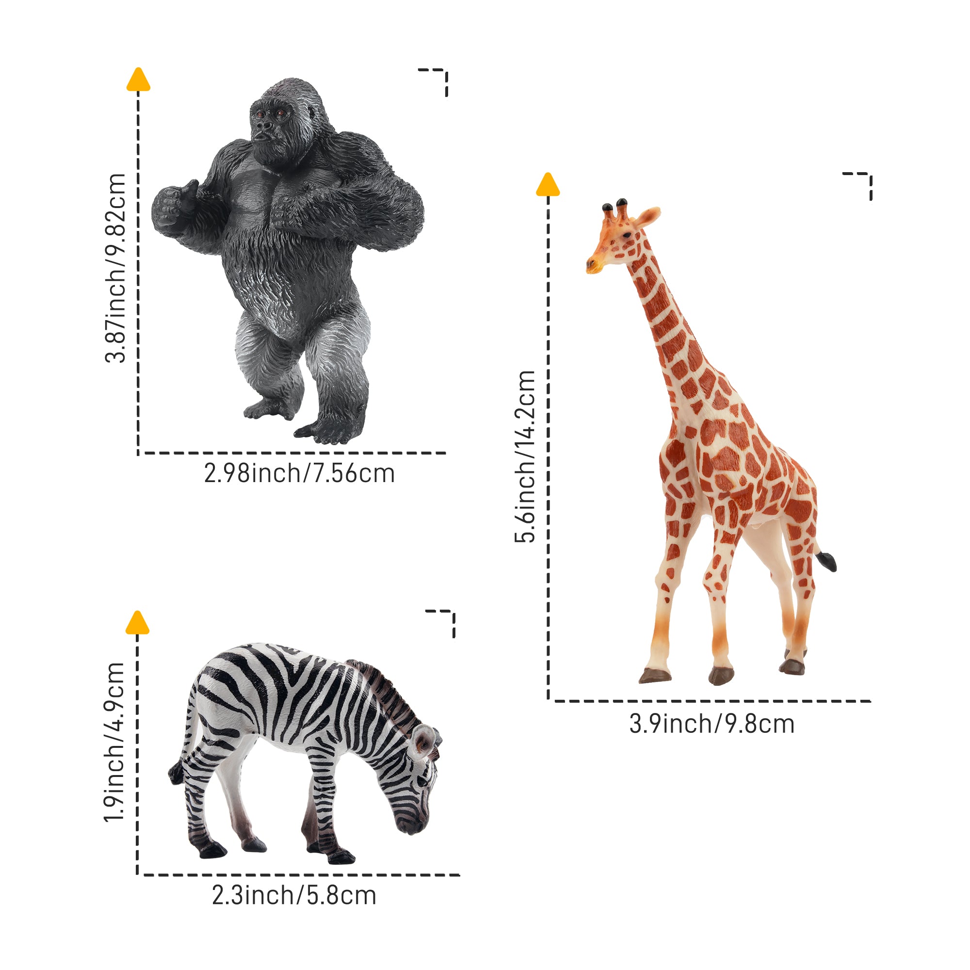 5-Piece Safari Animal Figurines Playset-3