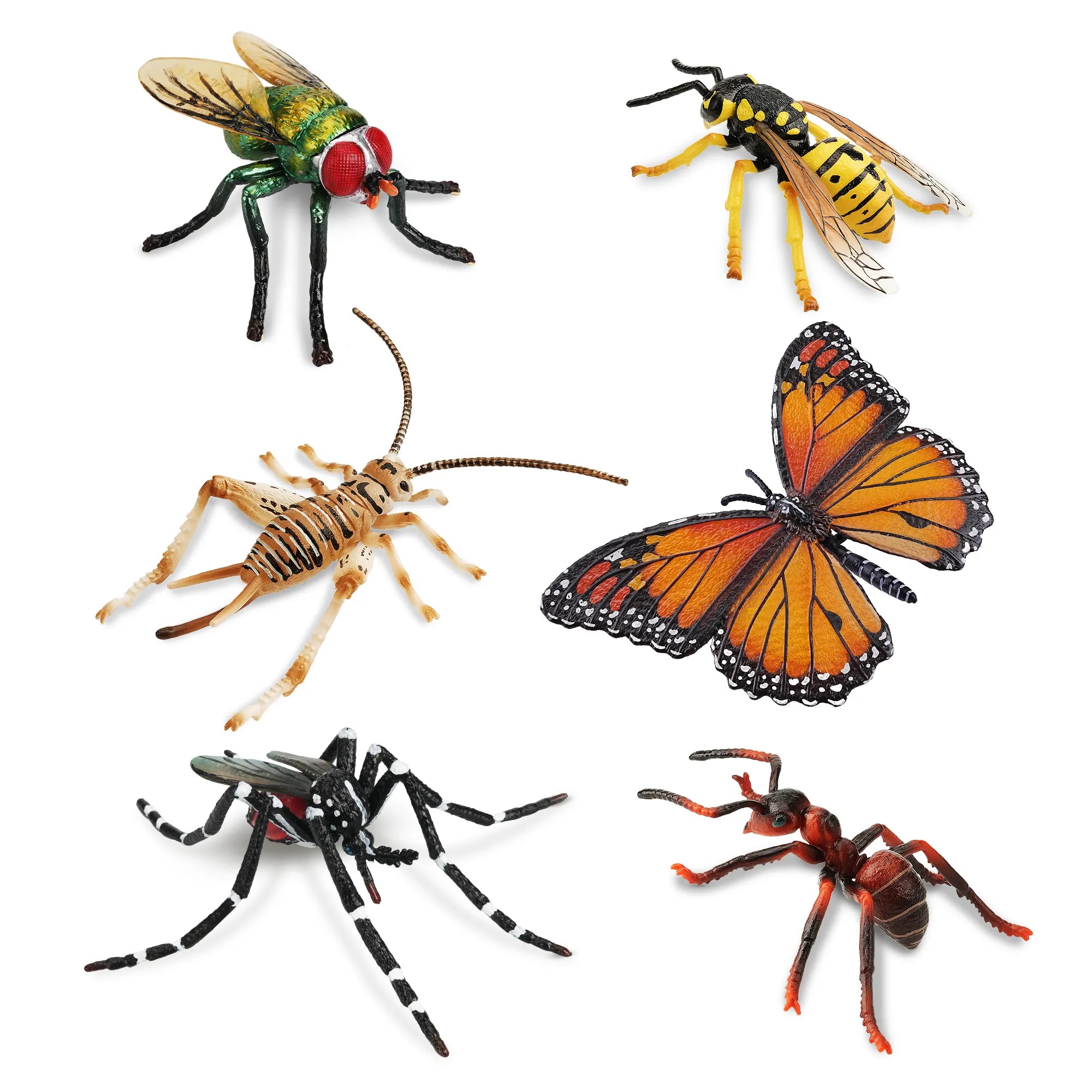 6-Piece Common Backyard Bug Figurines Set-1