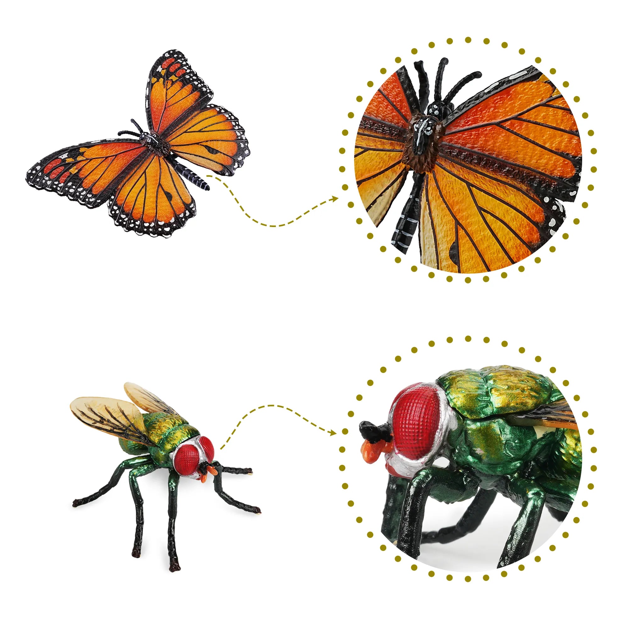 6-Piece Common Backyard Bug Figurines Set-detail2