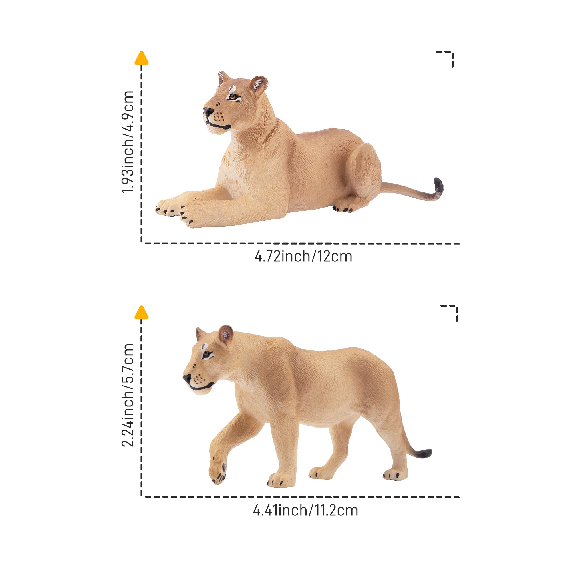 6-Piece Lion Family Figurines Playset-size 2