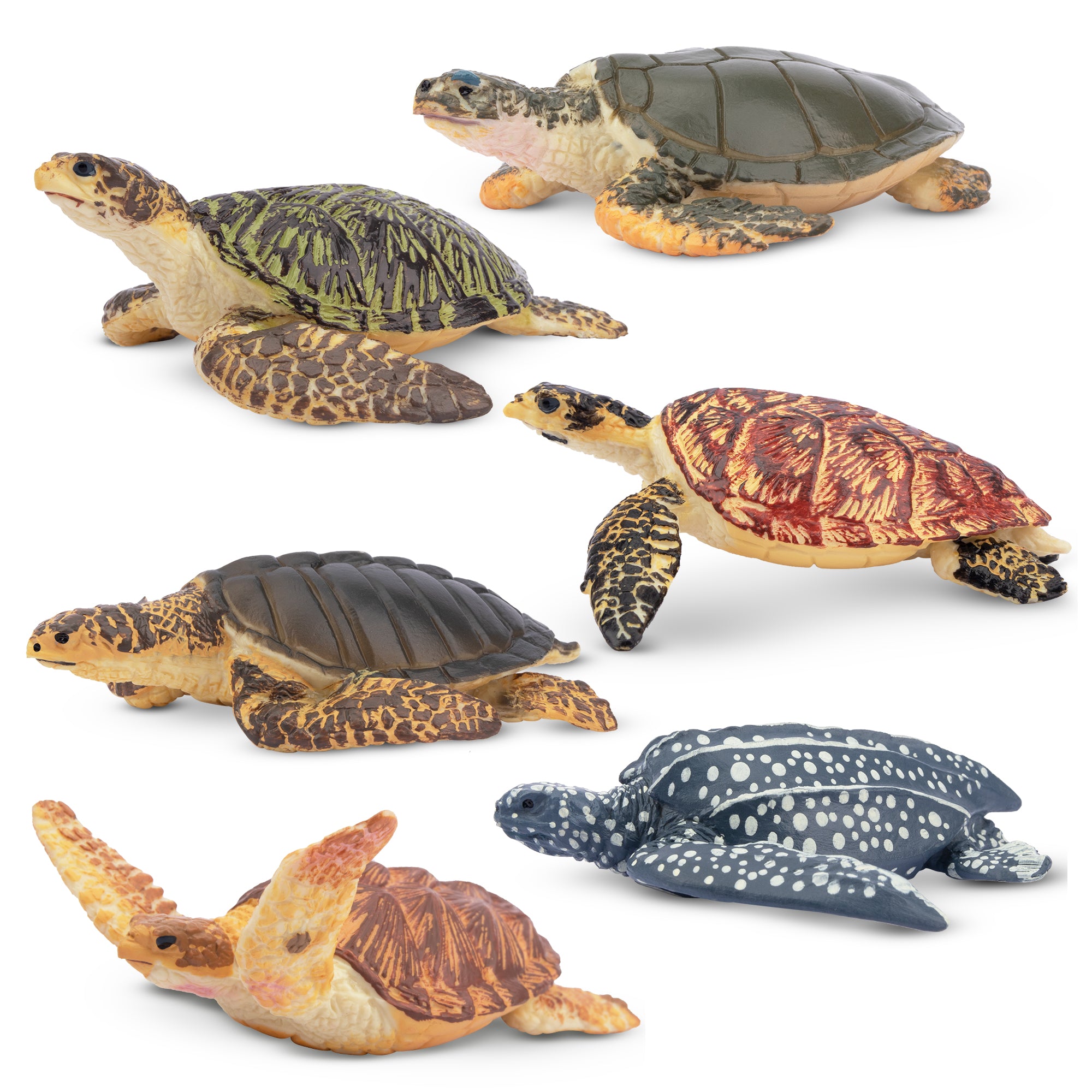 6-Piece Sea Turtle Animal Figurines Playset