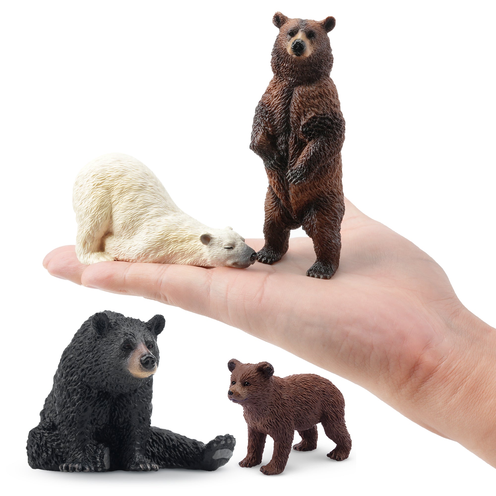 6-Piece Wild Bear Figurines Playset