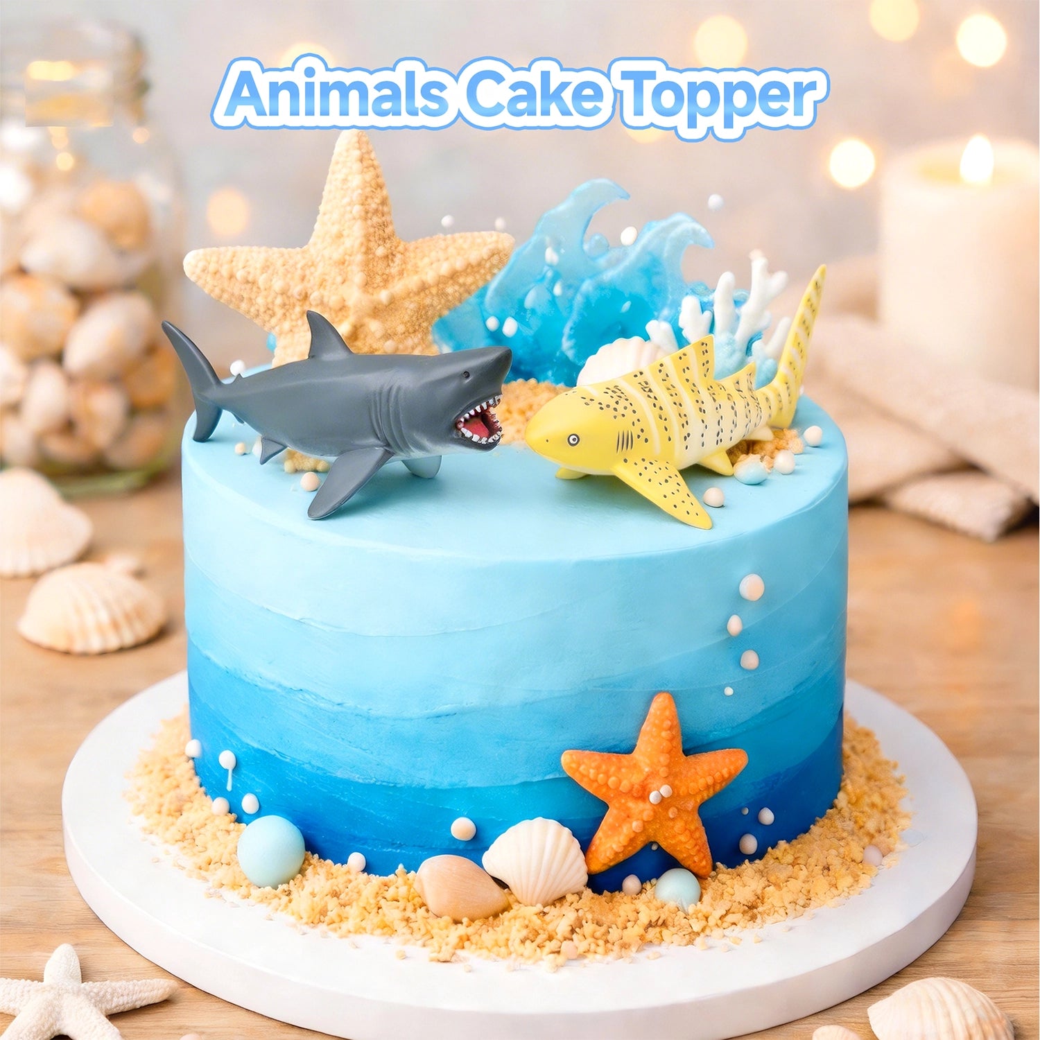 6-Piece Shark Figurine Playset