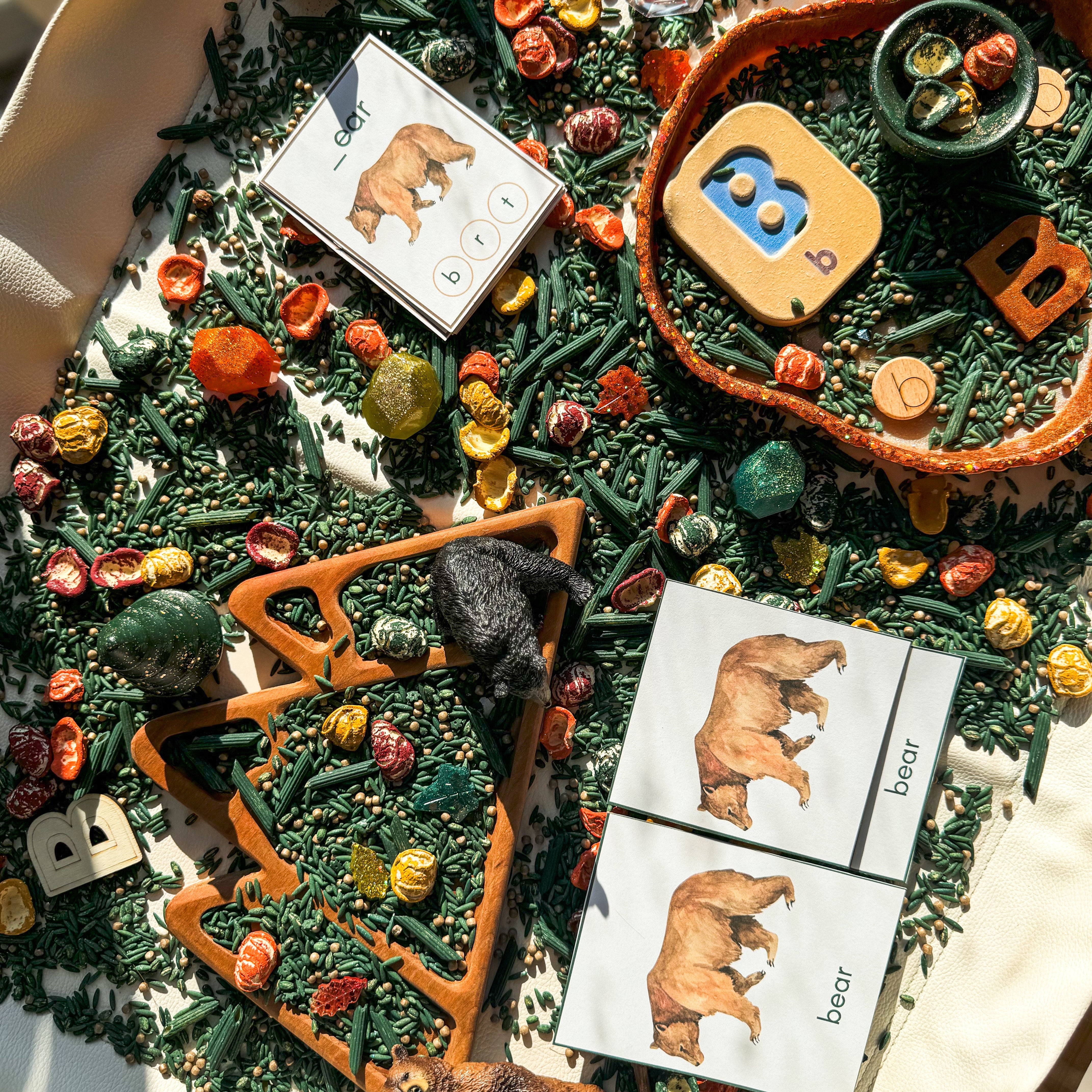 6-Piece Wild Bear Figurine Playset