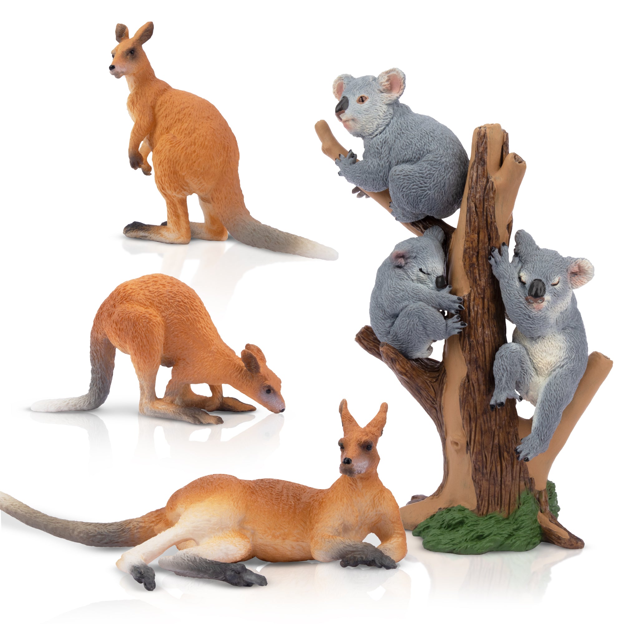 7-Piece Australian Wildlife Figurines Playset with Koala & Kangaroo-2