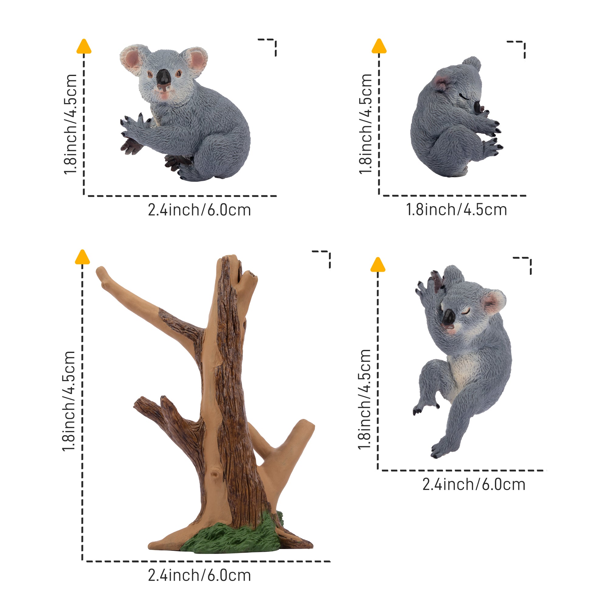 7-Piece Australian Wildlife Figurines Playset with Koala_Kangaroo-size 1