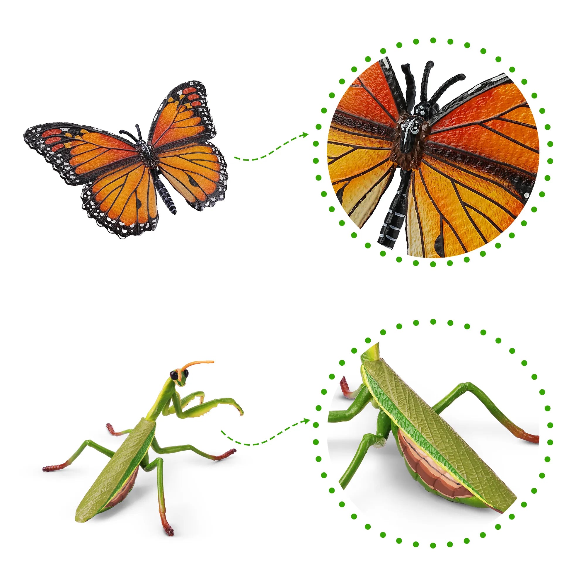 7-Piece Garden Insect Figurines Set - detail1