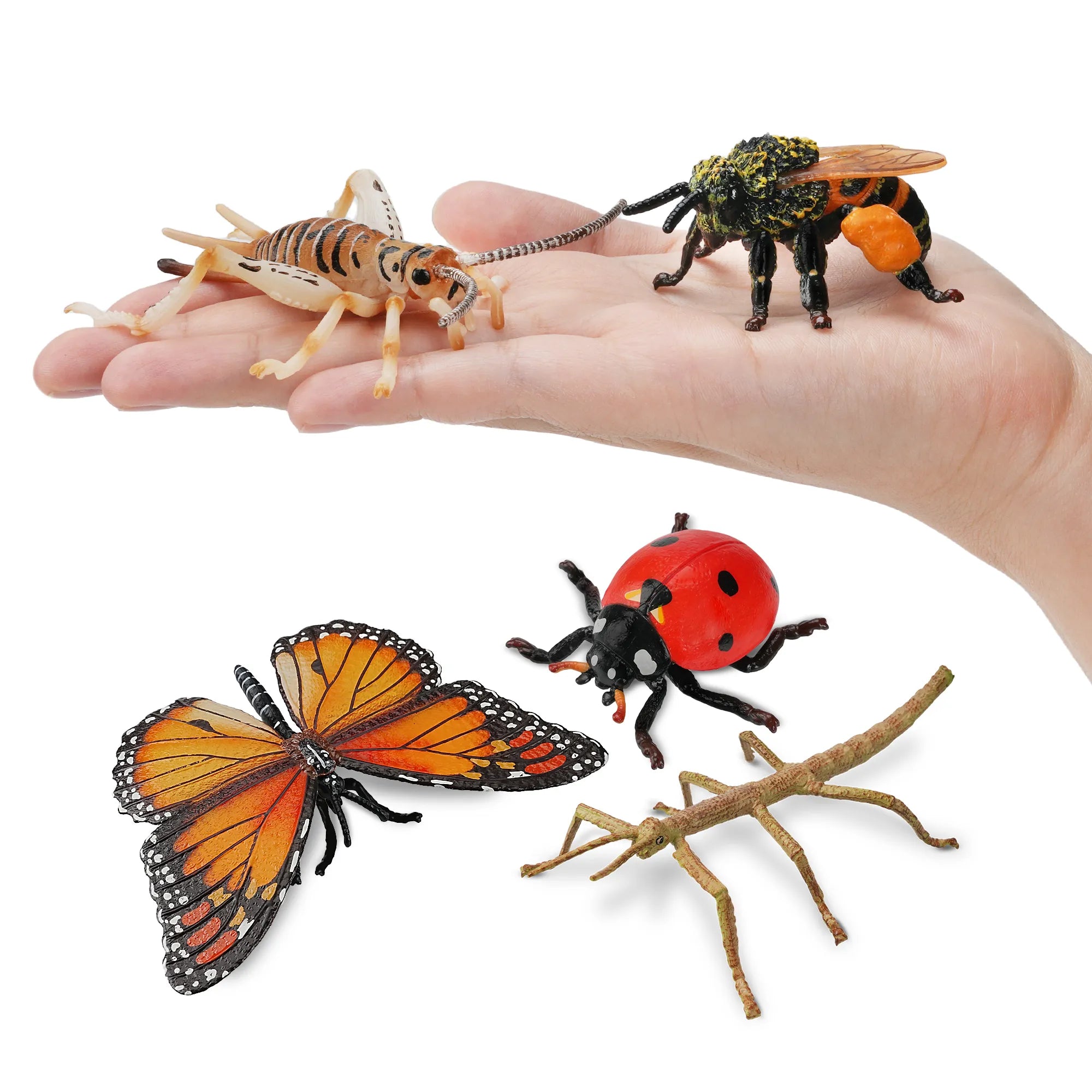 7-Piece Garden Insect Figurines Set-on hand