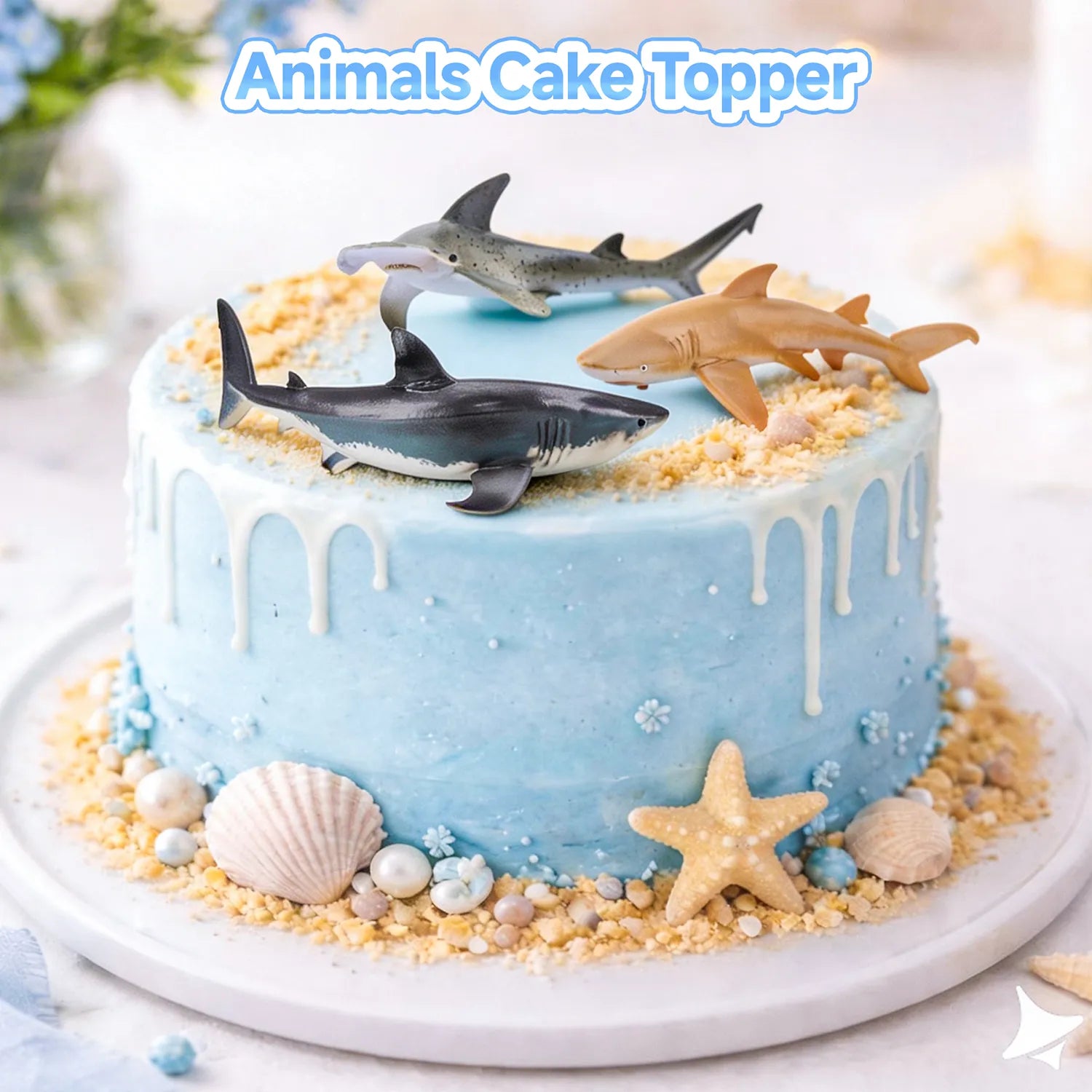 8-Piece Shark Figurine Playset