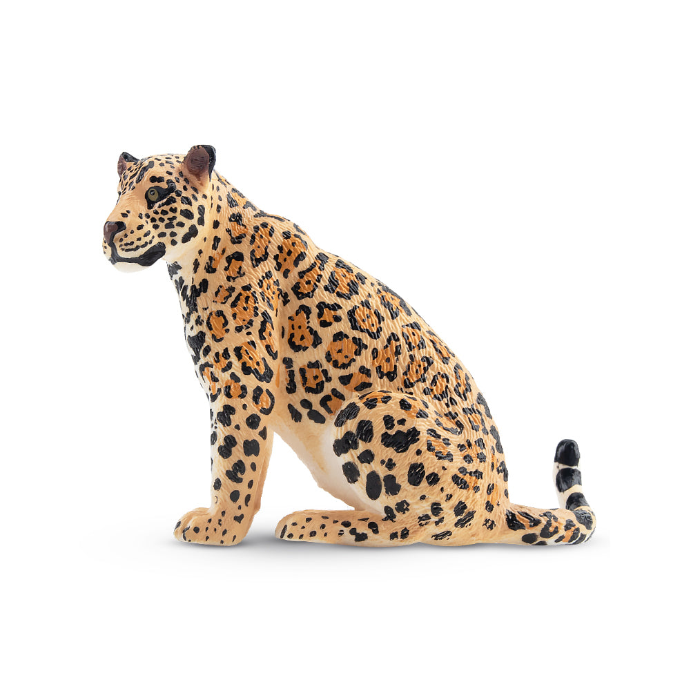 Toymany Sitzender Weiblicher Jaguar-Figuren-Spielzeug