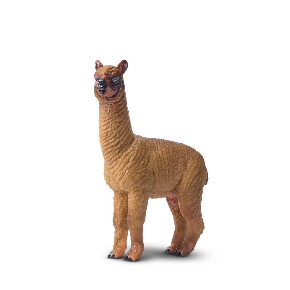 Toymany Brown Male Alpaca Figurine Toy