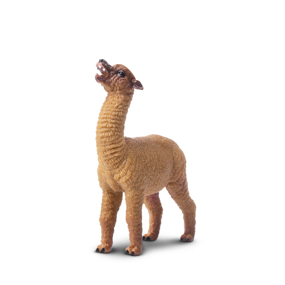 Toymany Braunes Weibliches Alpaka-Figuren-Spielzeug