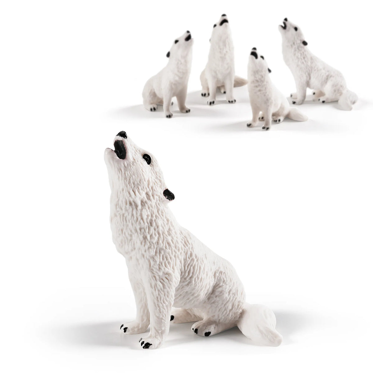 Mini Wonders 30-Piece Arctic Wolf Figurines Pack-1