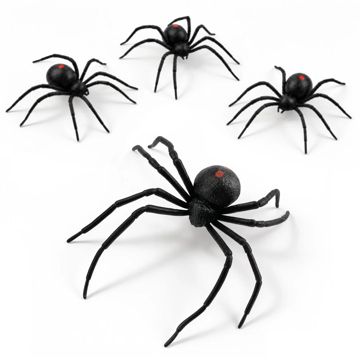 Mini Wonders 30-Piece Black Widow Spider Figurines Pack-1