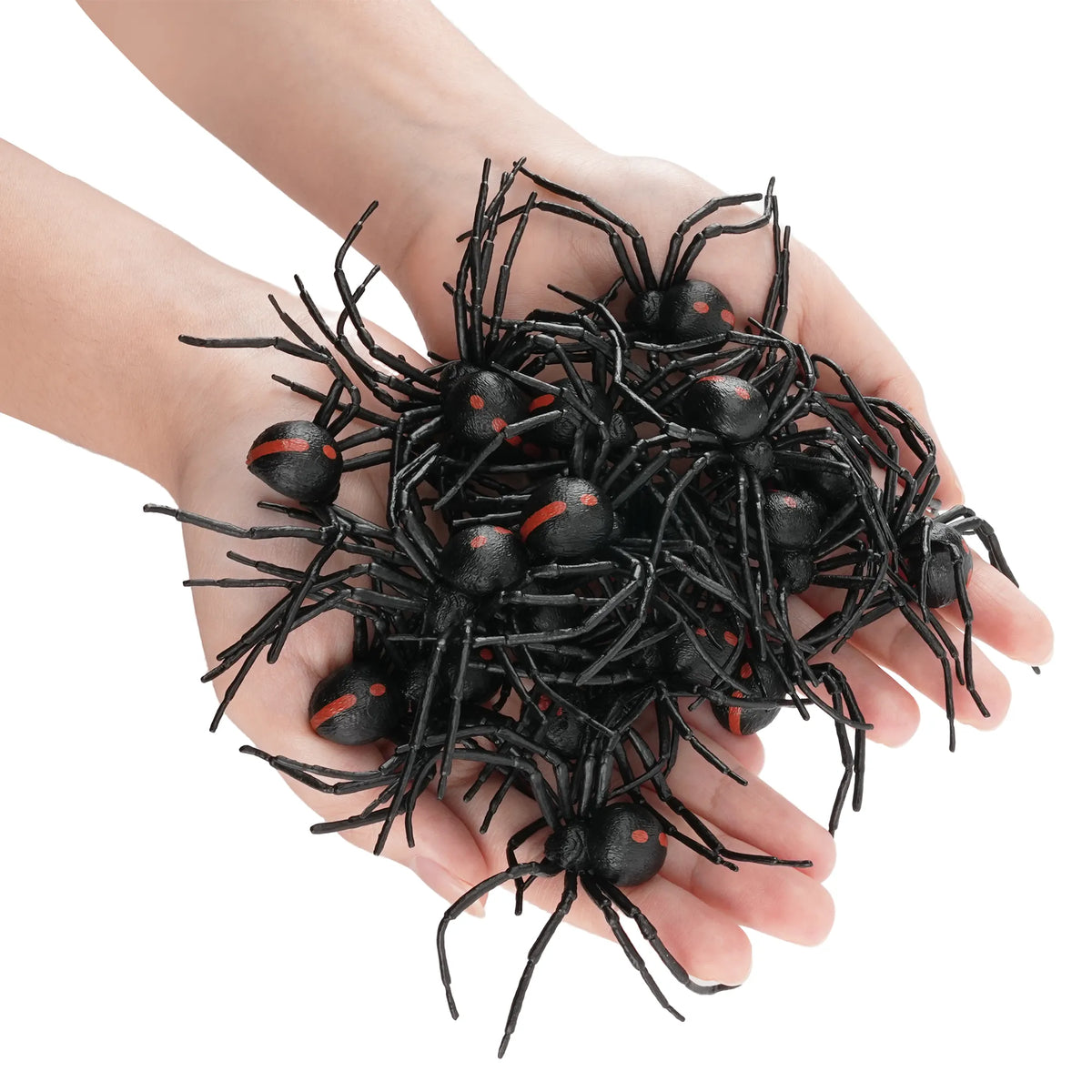 Mini Wonders 30-Piece Black Widow Spider Figurines Pack-2