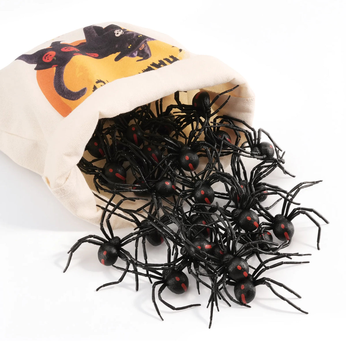 Mini Wonders 30-Piece Black Widow Spider Figurines Pack-4