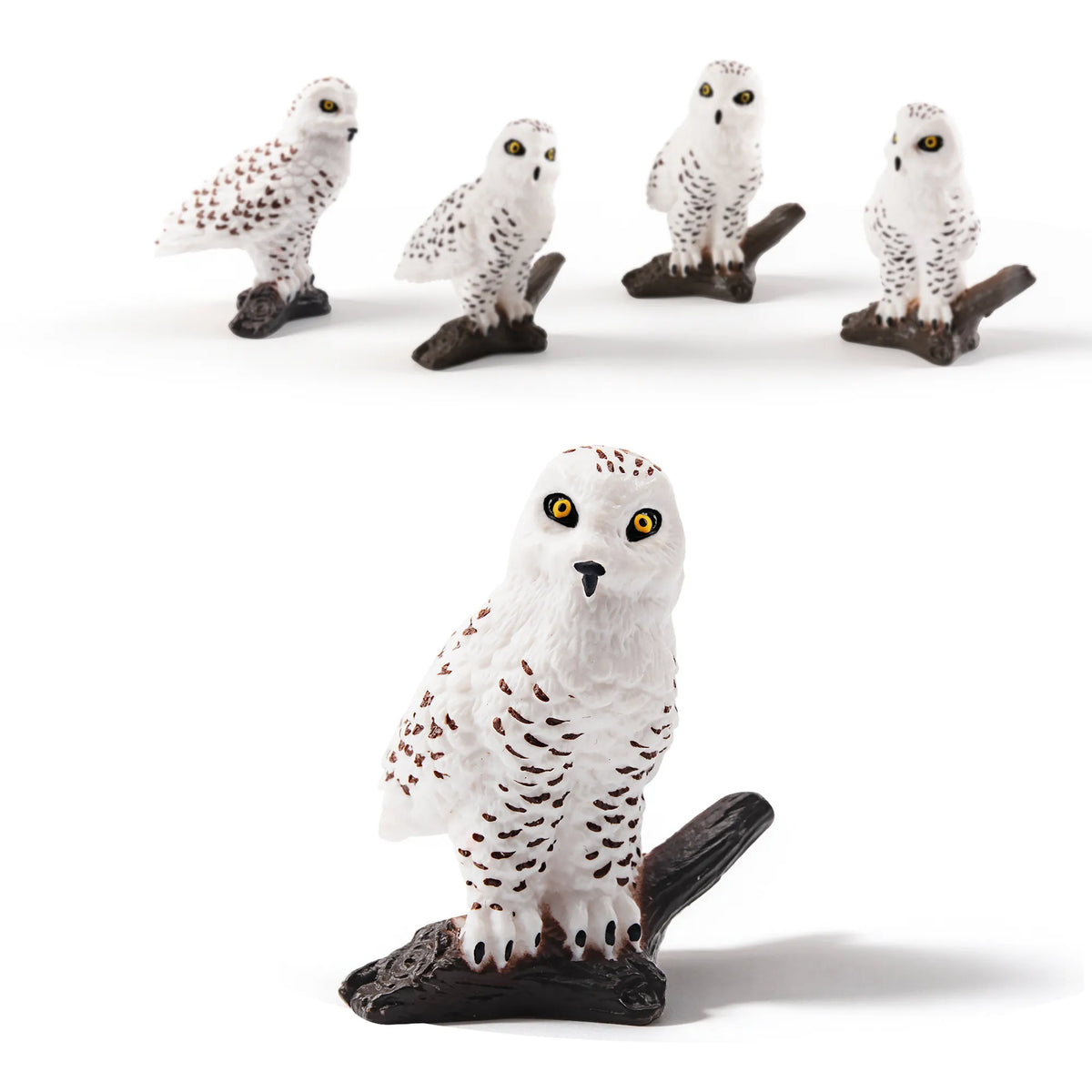 Mini Wonders 30-Piece Snowy Owl Figurines Pack-1