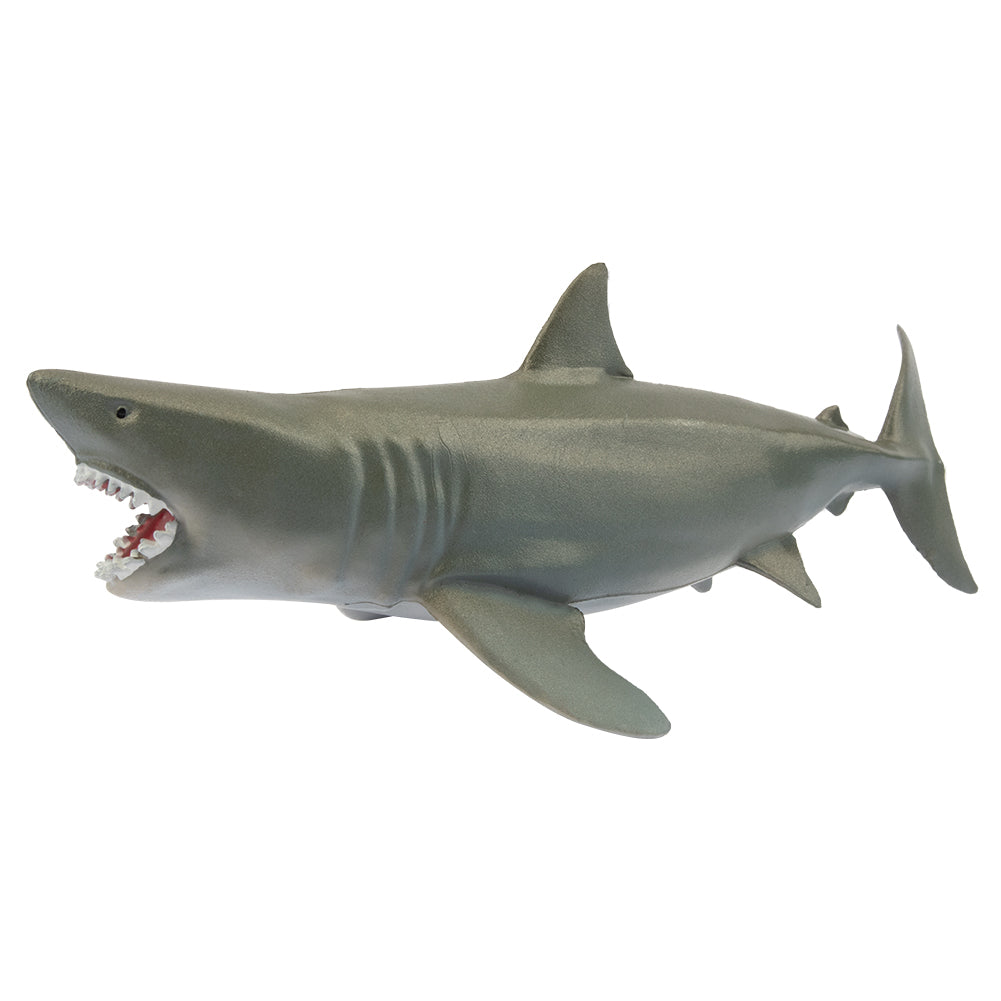 Toymany Weißer Hai Mit Offenem Maul-Figuren-Spielzeug