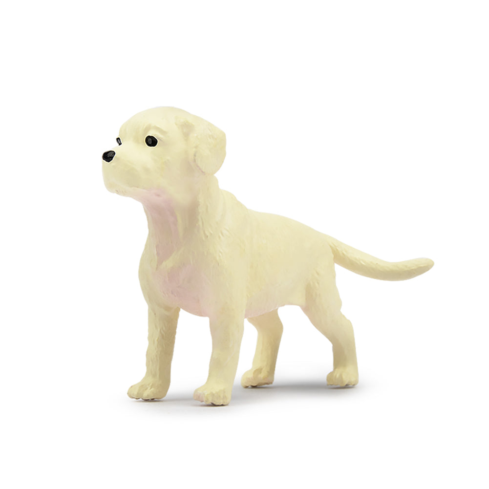 Toymany Mini Standing White Boxer Puppy Figurine Toy