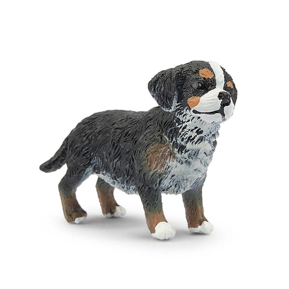 Toymany Mini Stehender Berner-Sennenhund-Welpen-Figuren-Spielzeug