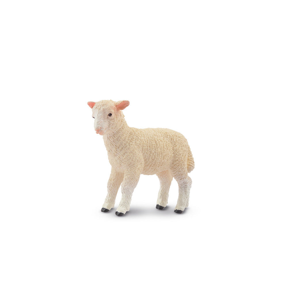 Toymany Ambling Light-Haired Lamb Figurine Toy