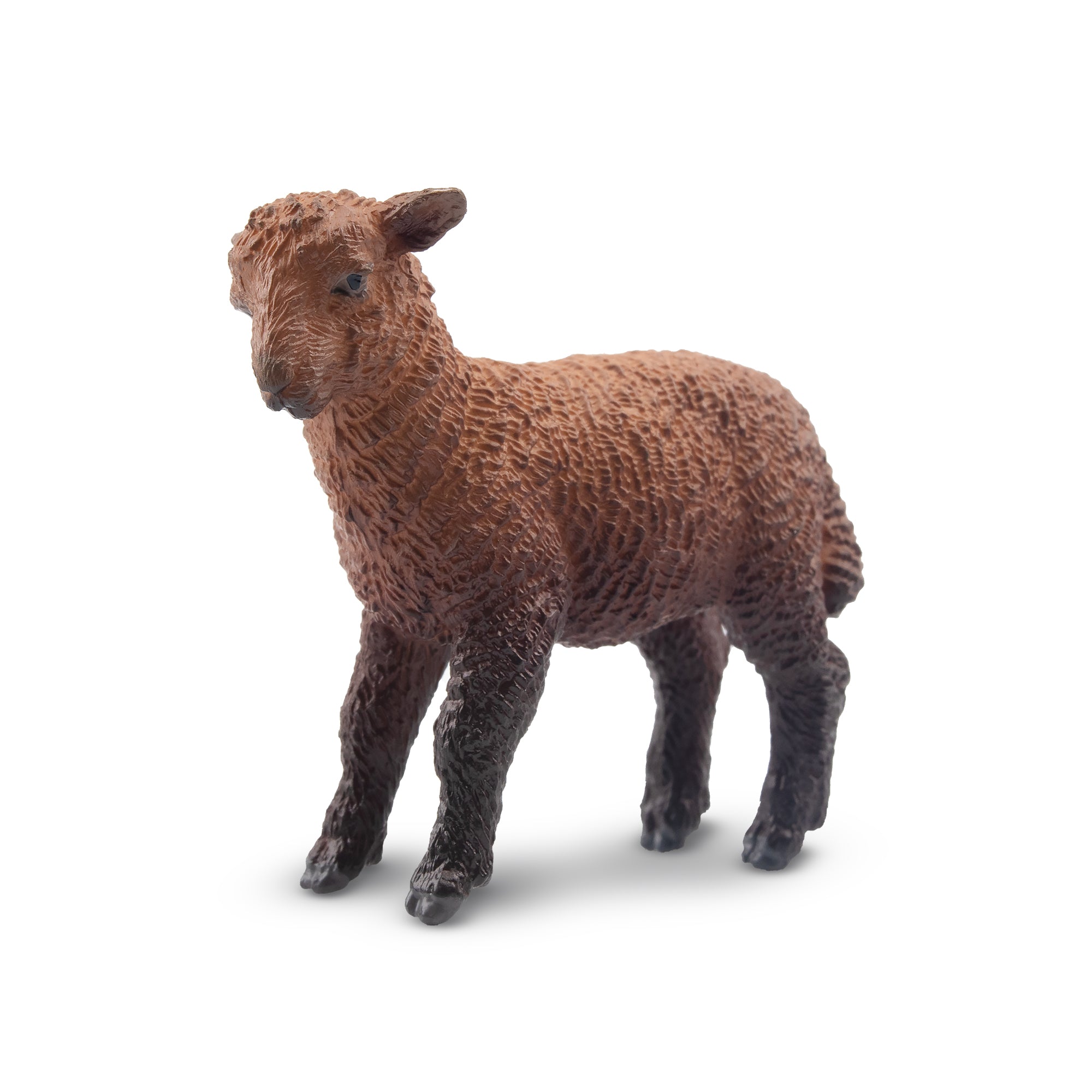 Toymany Ambling Dark-Haired Lamb Figurine Toy-front