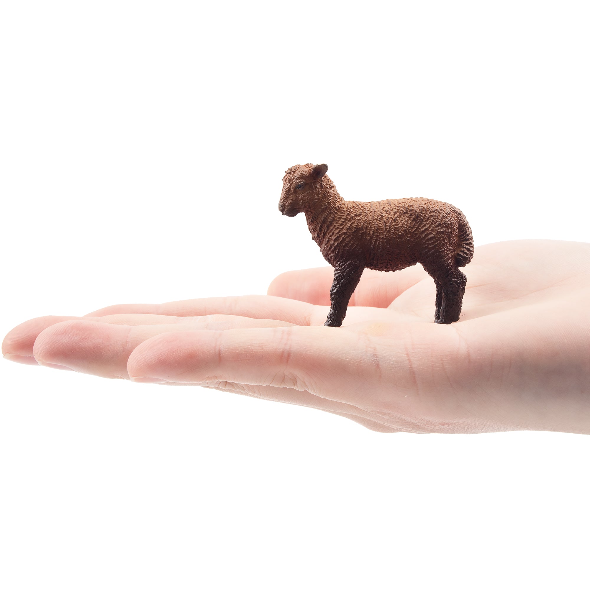 Toymany Ambling Dark-Haired Lamb Figurine Toy-on hand