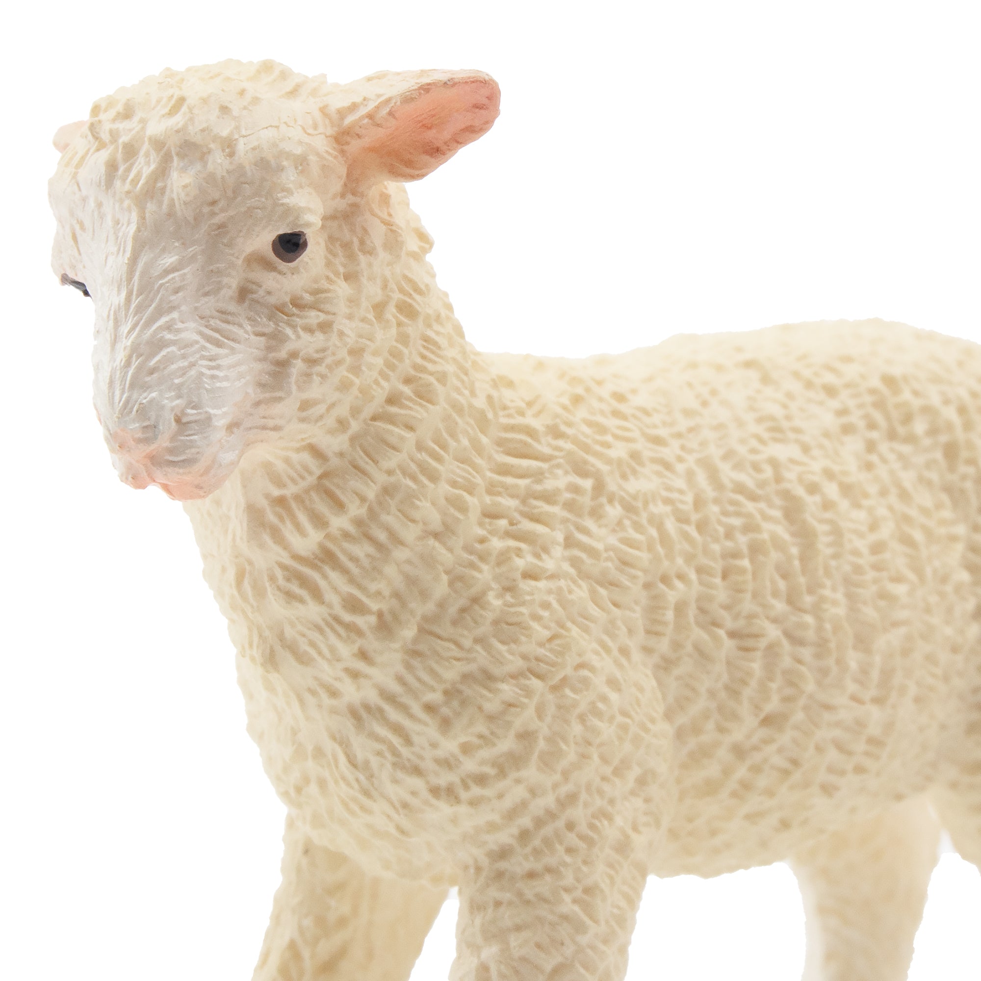 Toymany Ambling Light-Haired Lamb Figurine Toy-detail