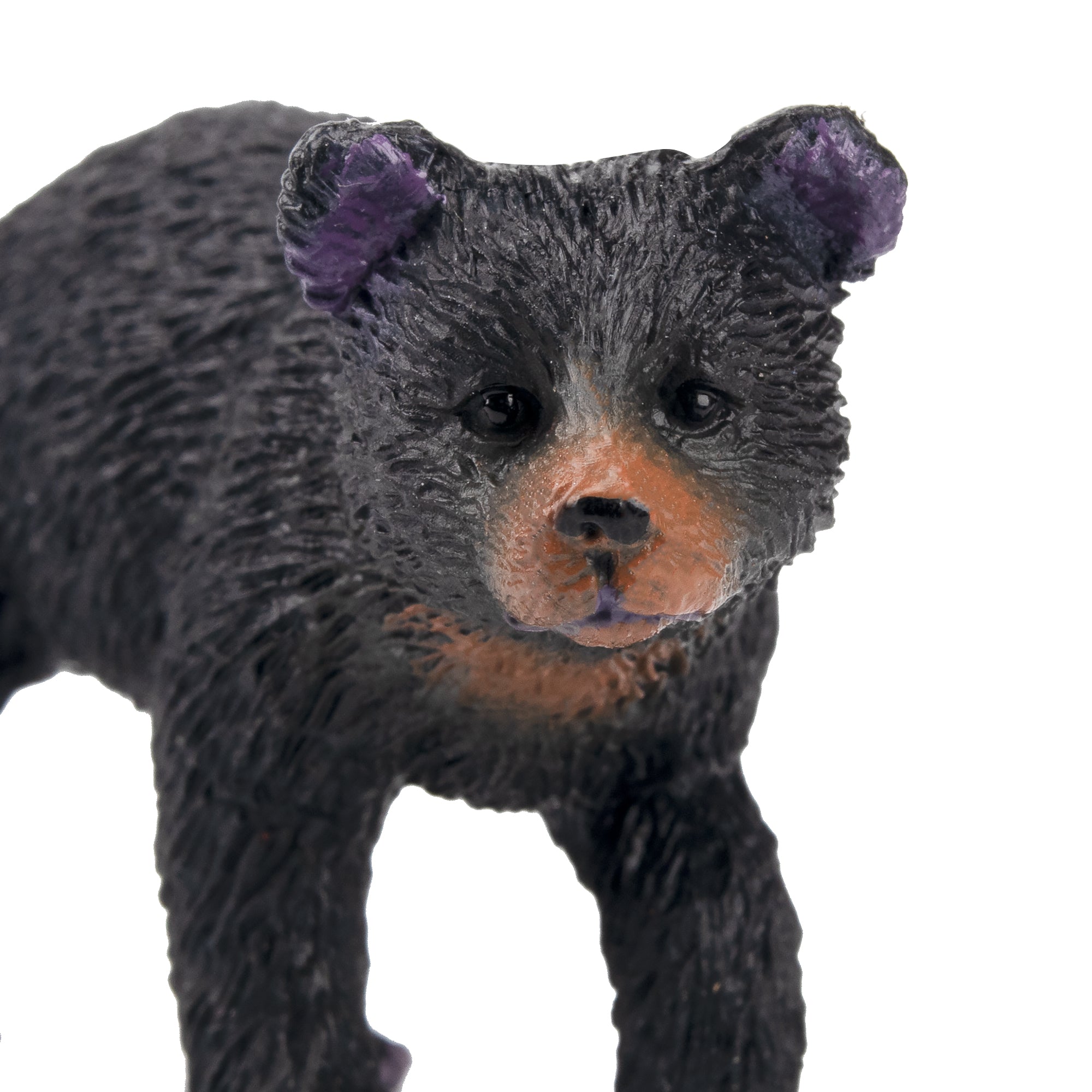 Toymany Black Bear Cub with Raised Paws Figurine Toy-detail